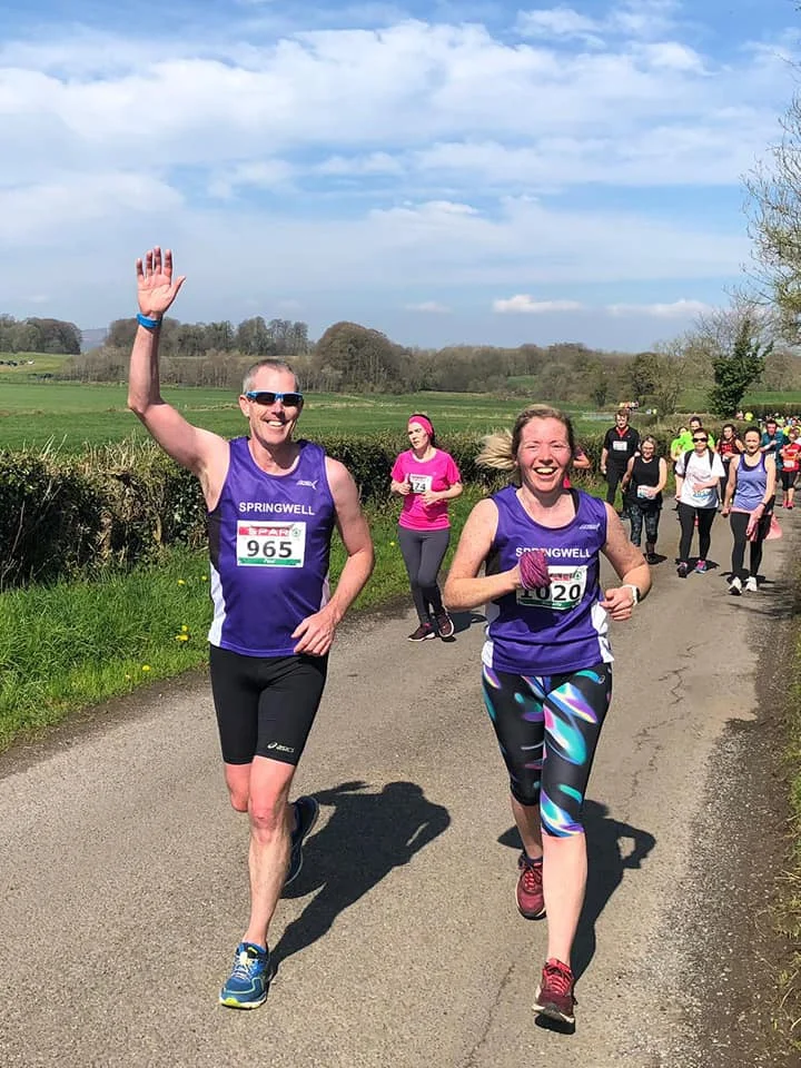 Paul Dornan and Mariette Mulvenna at the Omagh Half Marathon