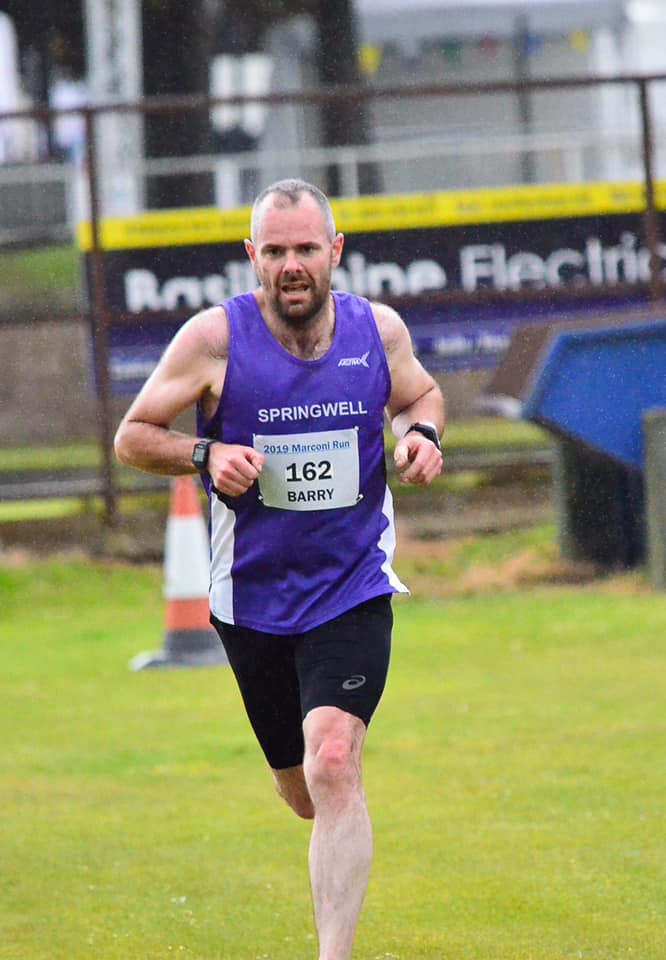 Barry Mullan at the Marconi Run (photo A G Photography)