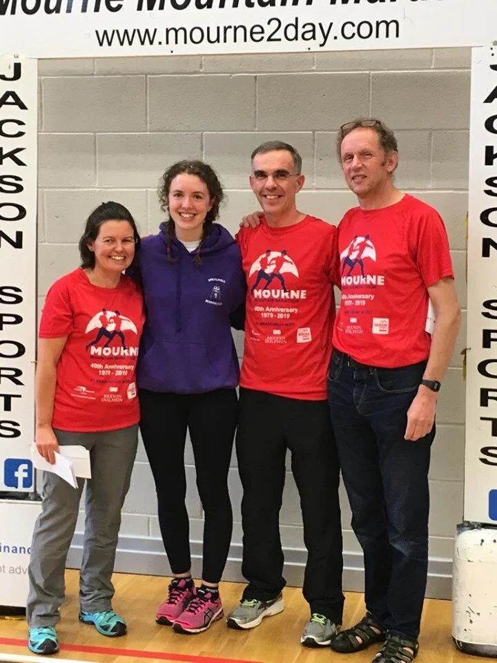 L - R Kerry Hall (event organiser), Molly Brennan, Colin Brenna, Jim Brown (event organiser)