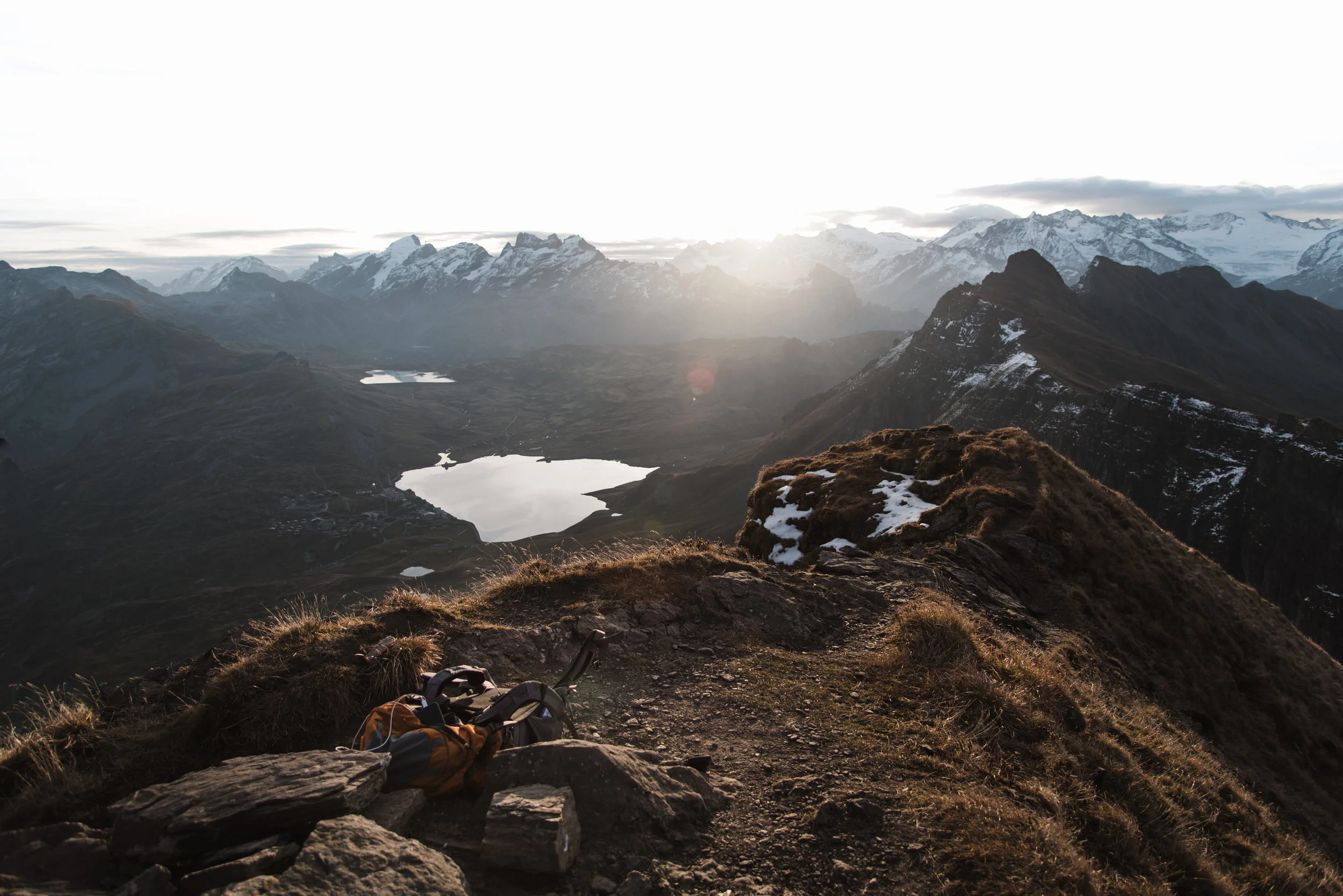 hochstollen tannalpsee 2017 fall hike camping sunrise