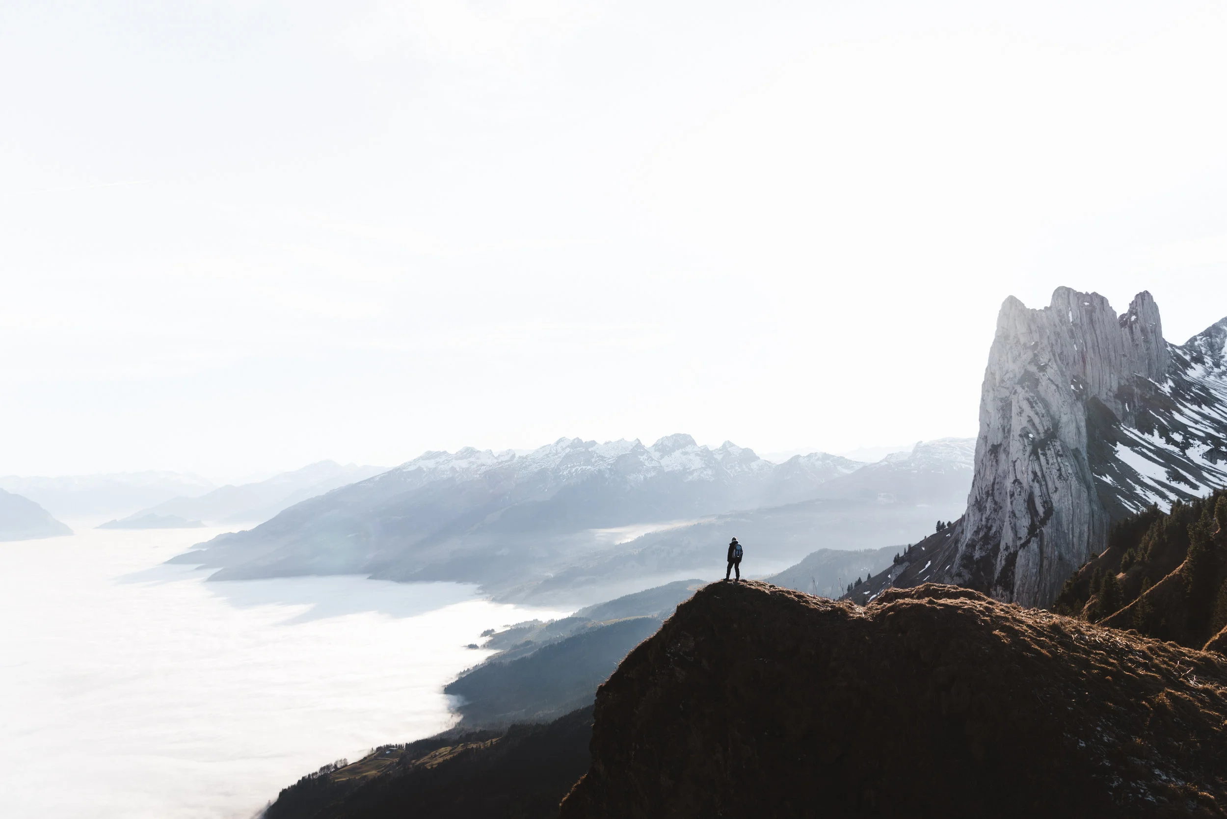 saxer luecke 2016 alpstein hike avove clouds