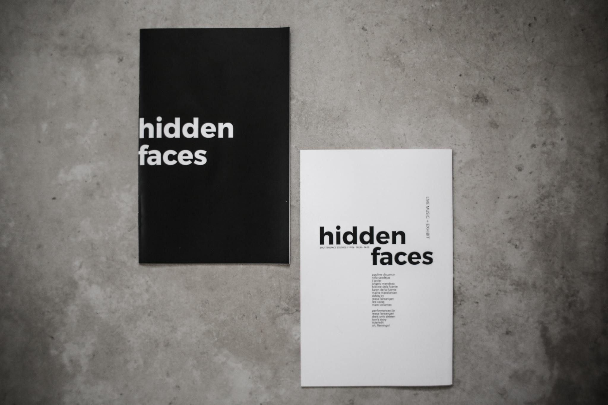Hidden Faces Booklet