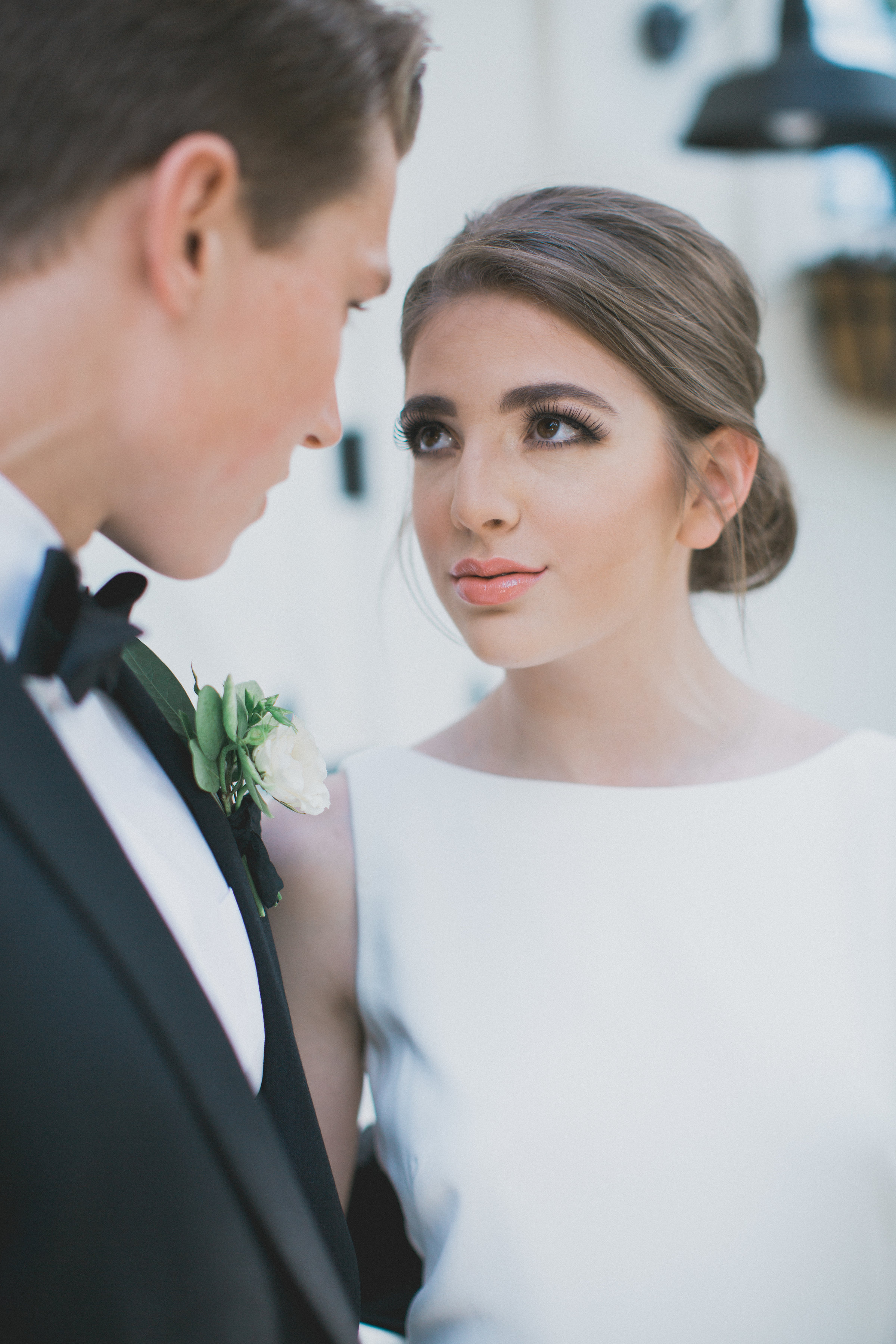 Bridal Hair and Makeup Inspiration | Southern Summer White Barn Wedding in Dallas, TX