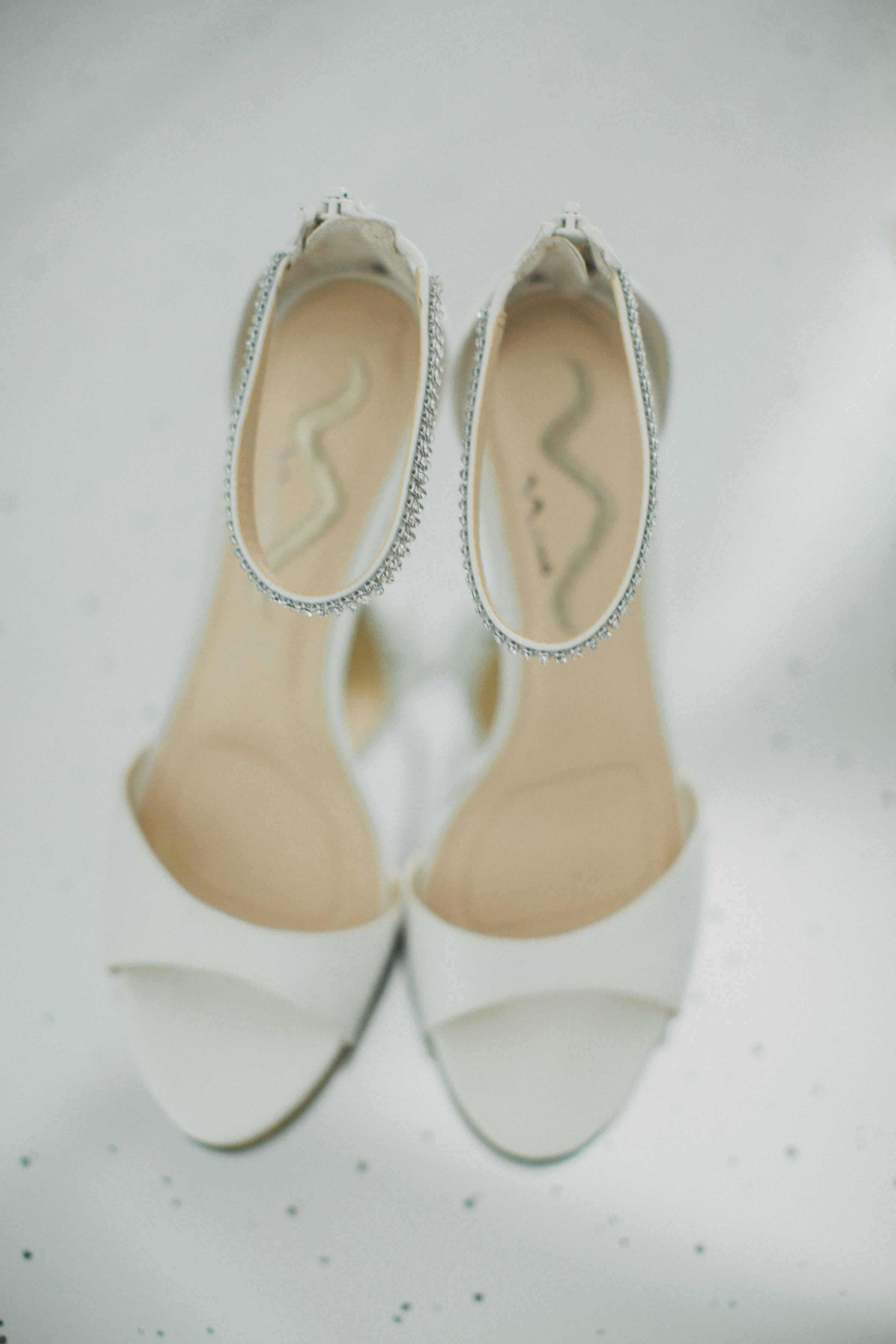 Classic Wedding Shoes | Southern Summer White Barn Wedding in Dallas, TX
