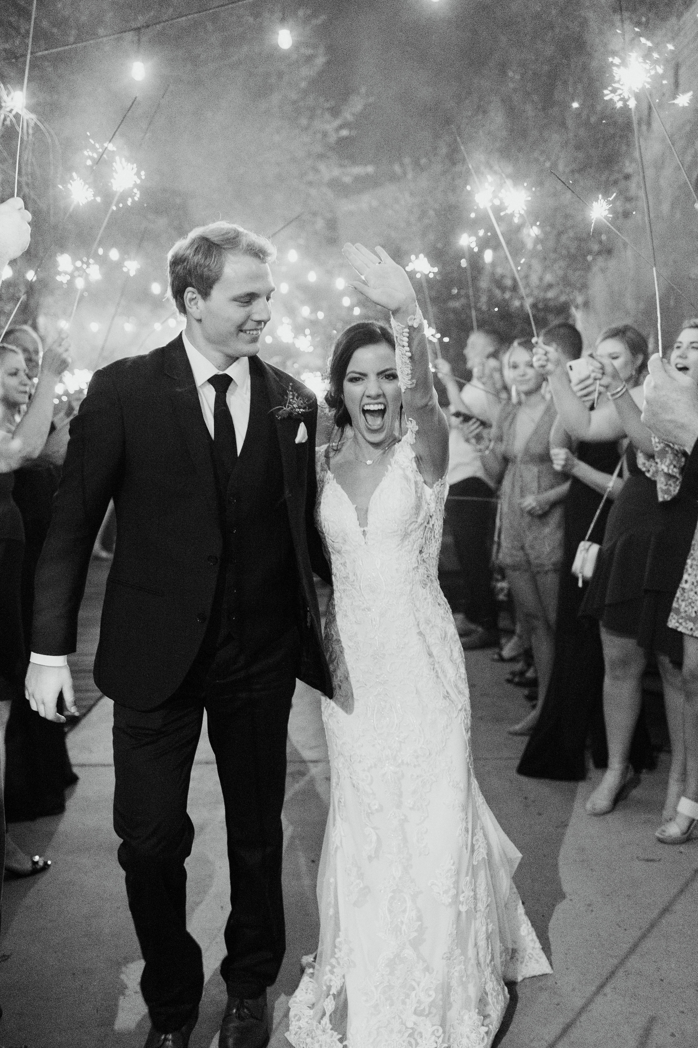 Wedding Sparkler Exit | Downtown Fort Worth Wedding