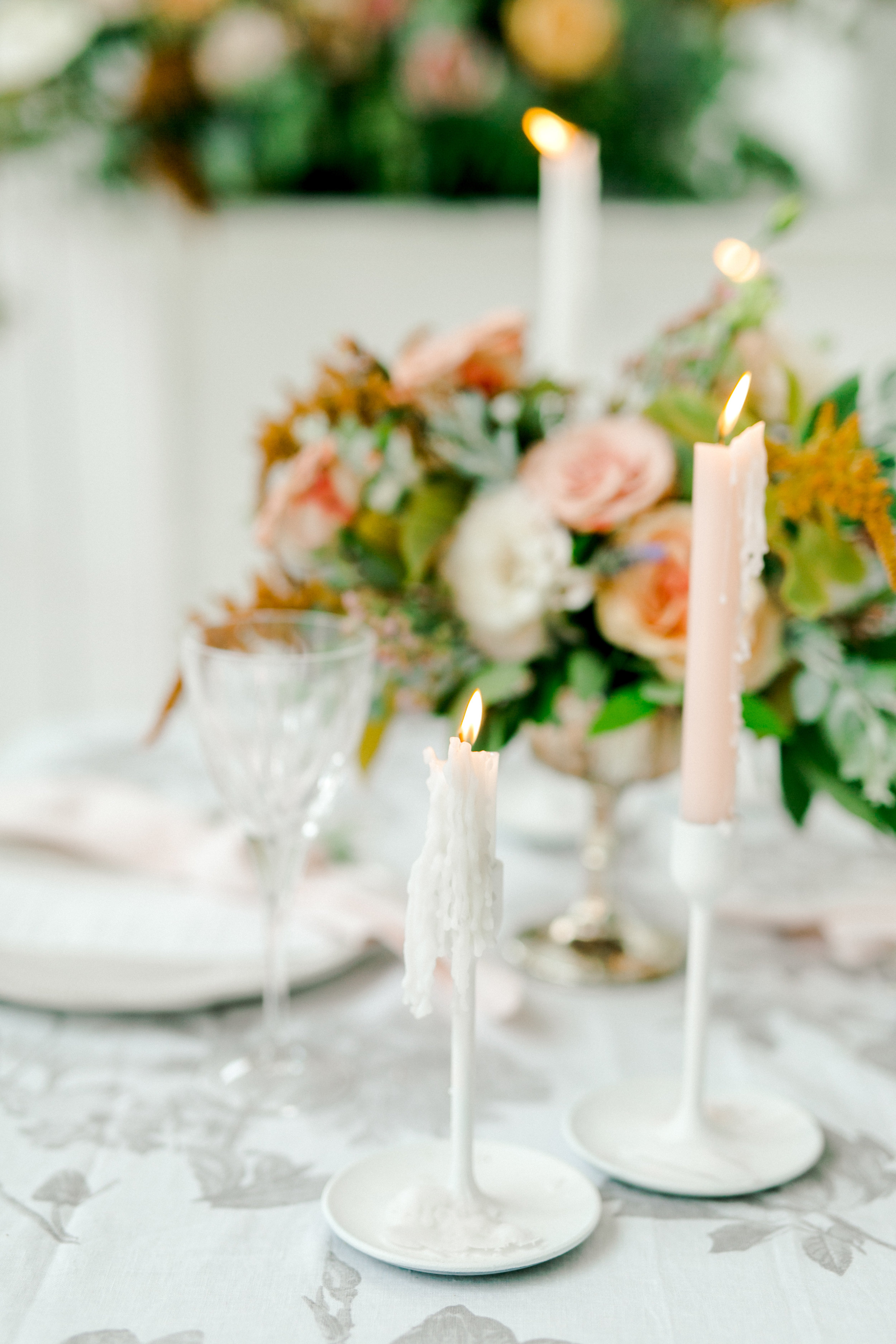 Fall Pastel Wedding Design | Ballet Inspired White Barn Wedding