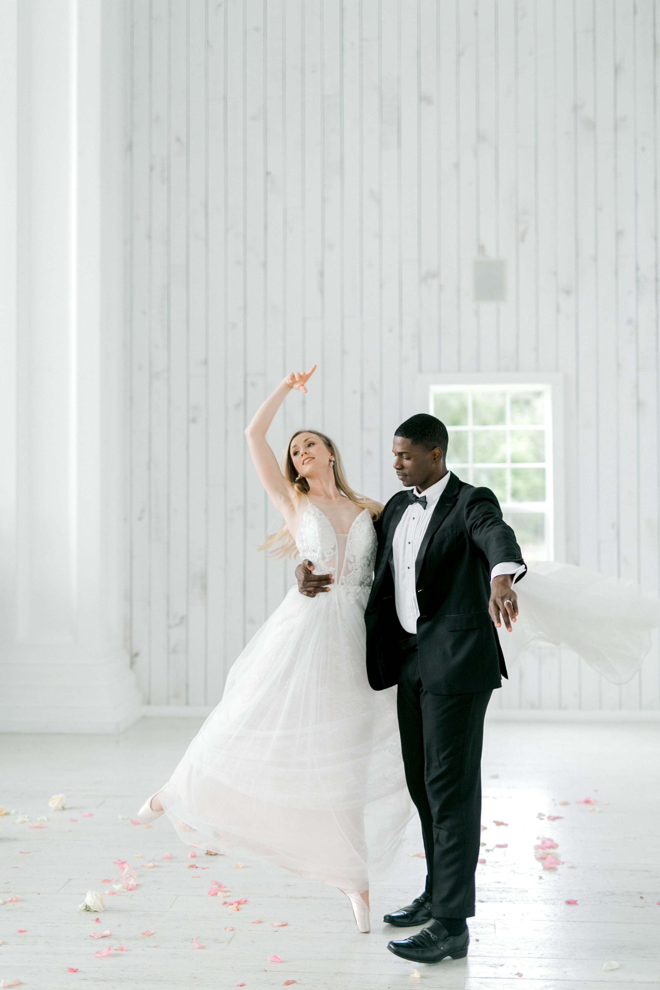 Ballet Inspired White Barn Wedding