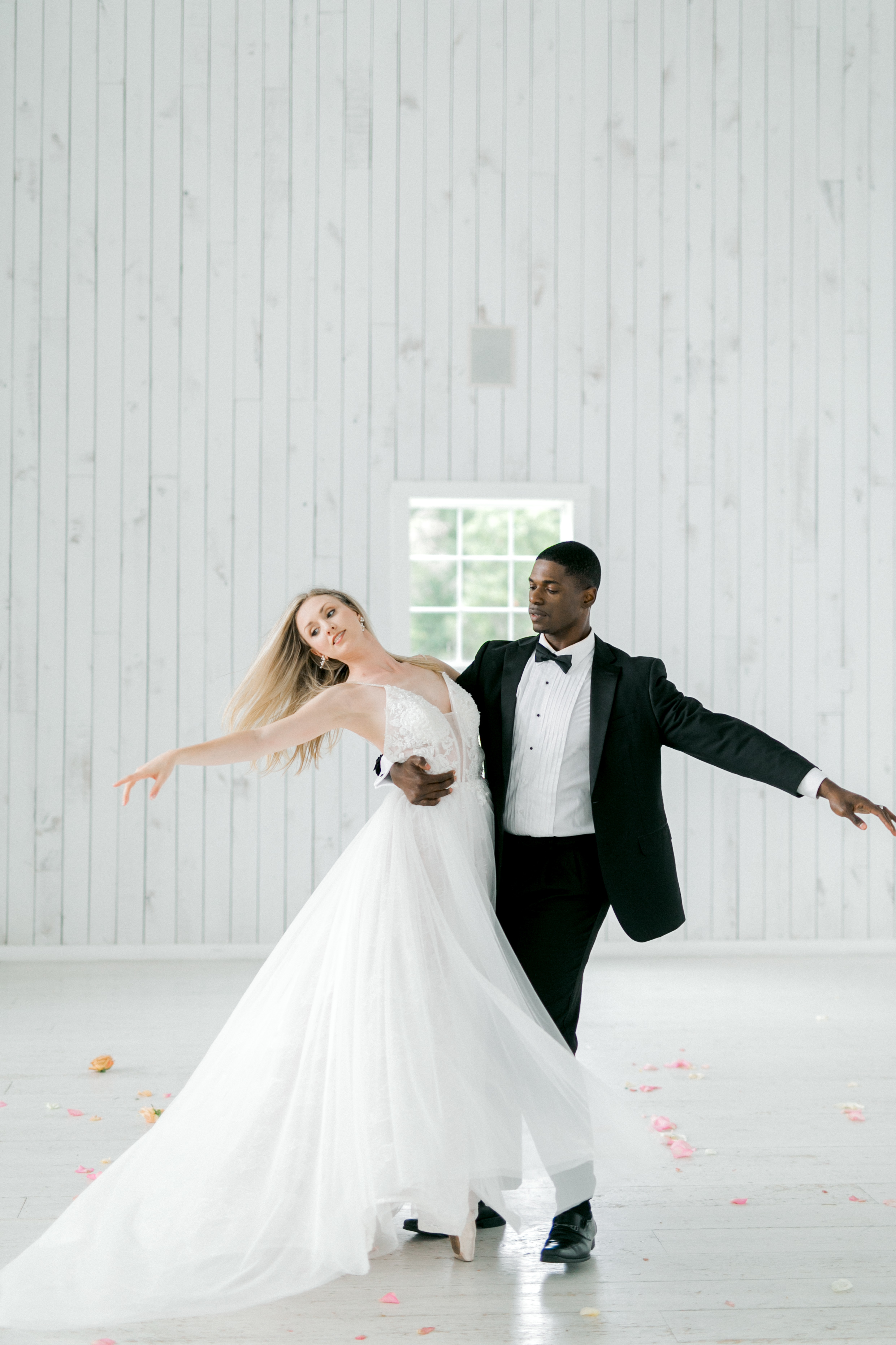 Ballet Inspired Wedding | Rustic Fall White Barn Wedding with Pastel Colors