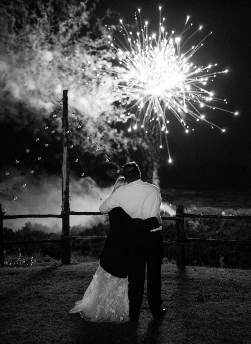 Wedding Fireworks | Spring Texas Vineyard Wedding