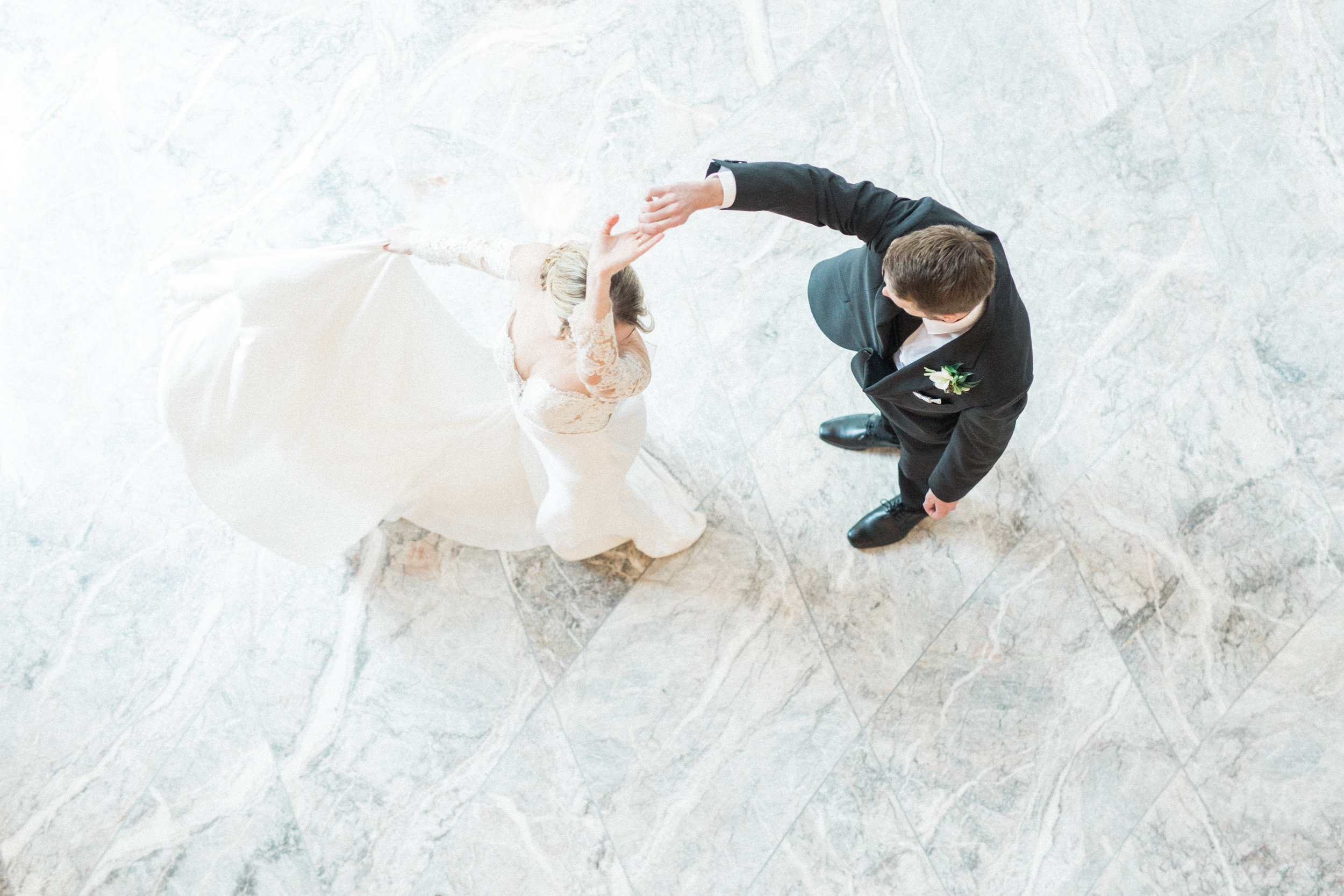 bride and groom first dance photograph