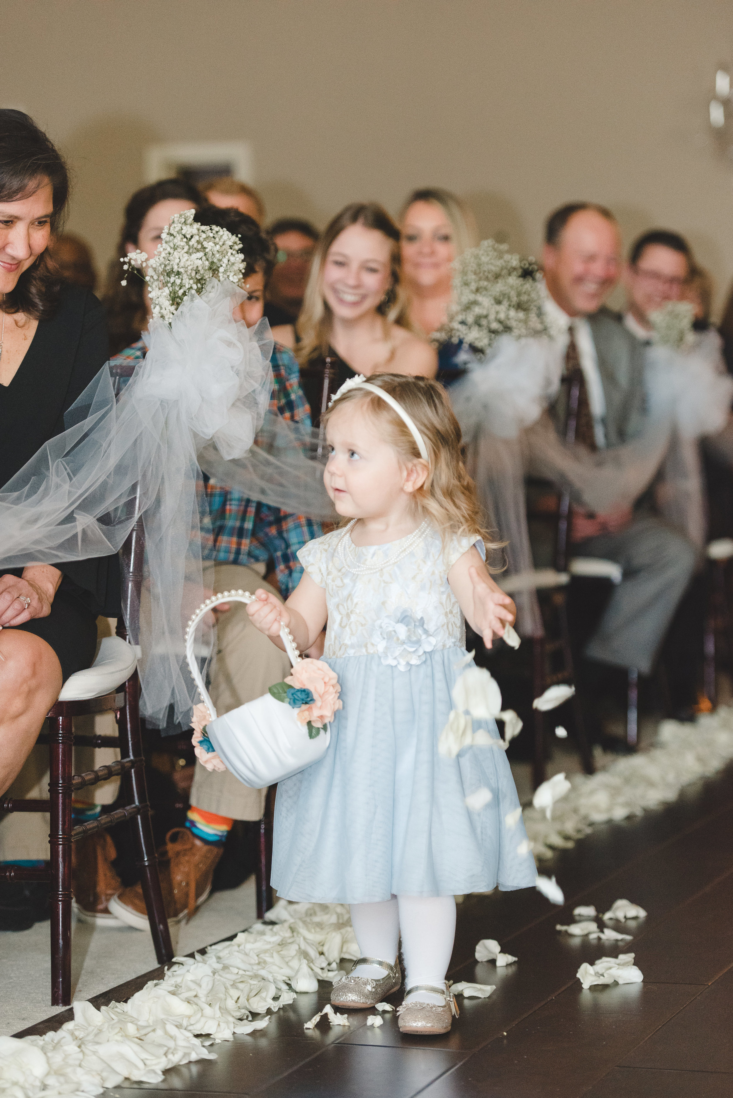 flower girl wedding ceremony