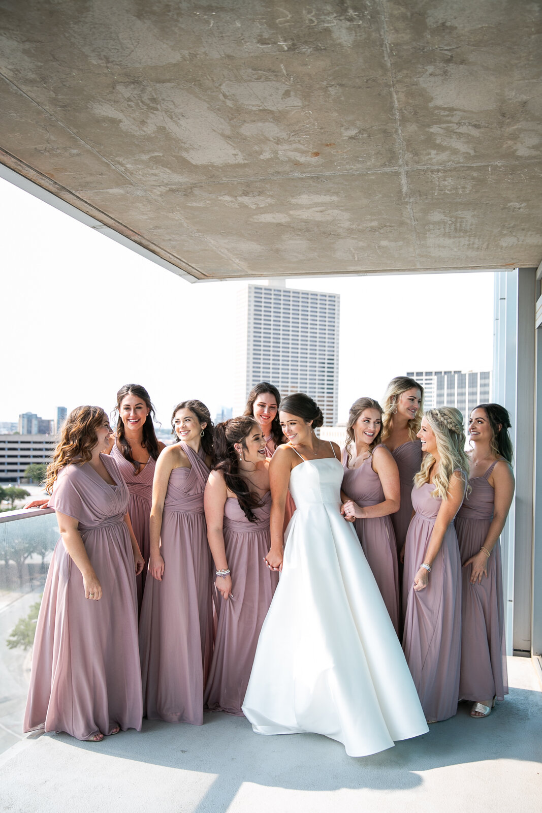 dusty rose bridesmaids dresses