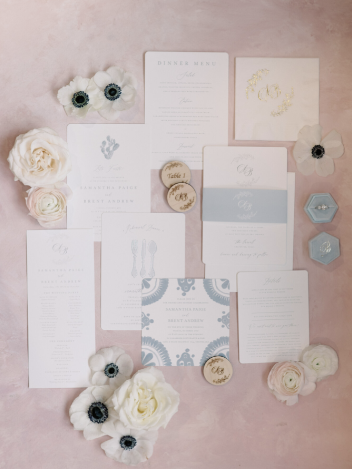 minted custom wedding invitation suite