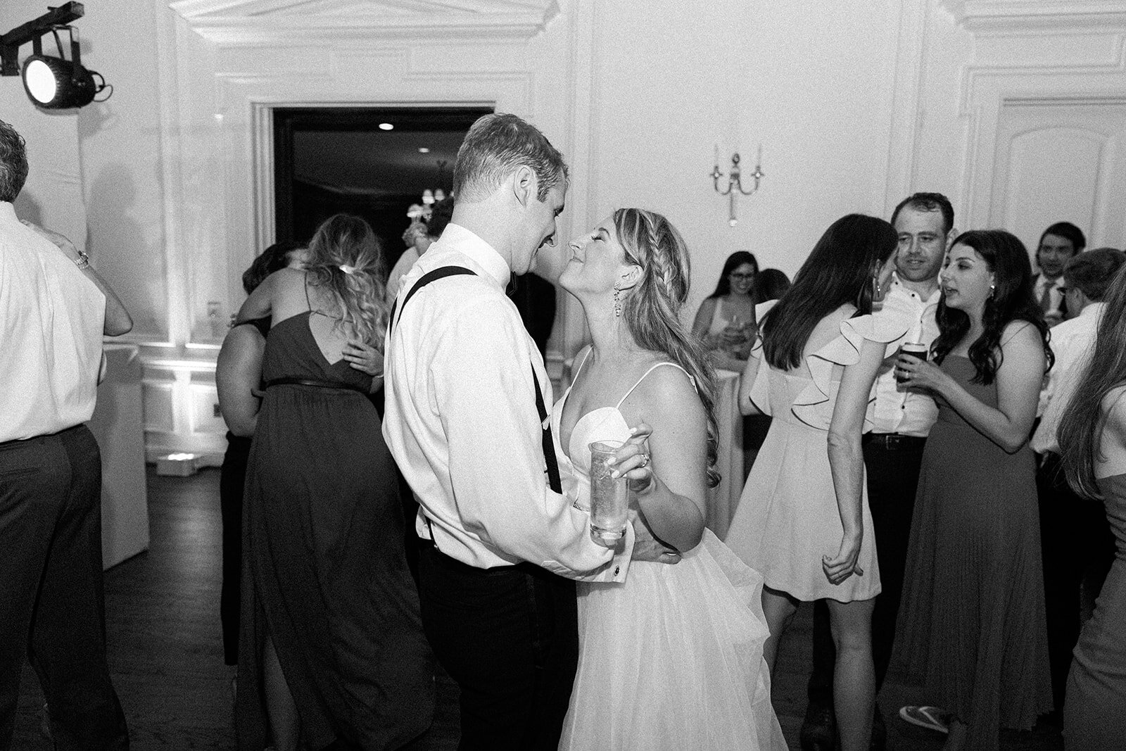 bride and groom dance floor photography