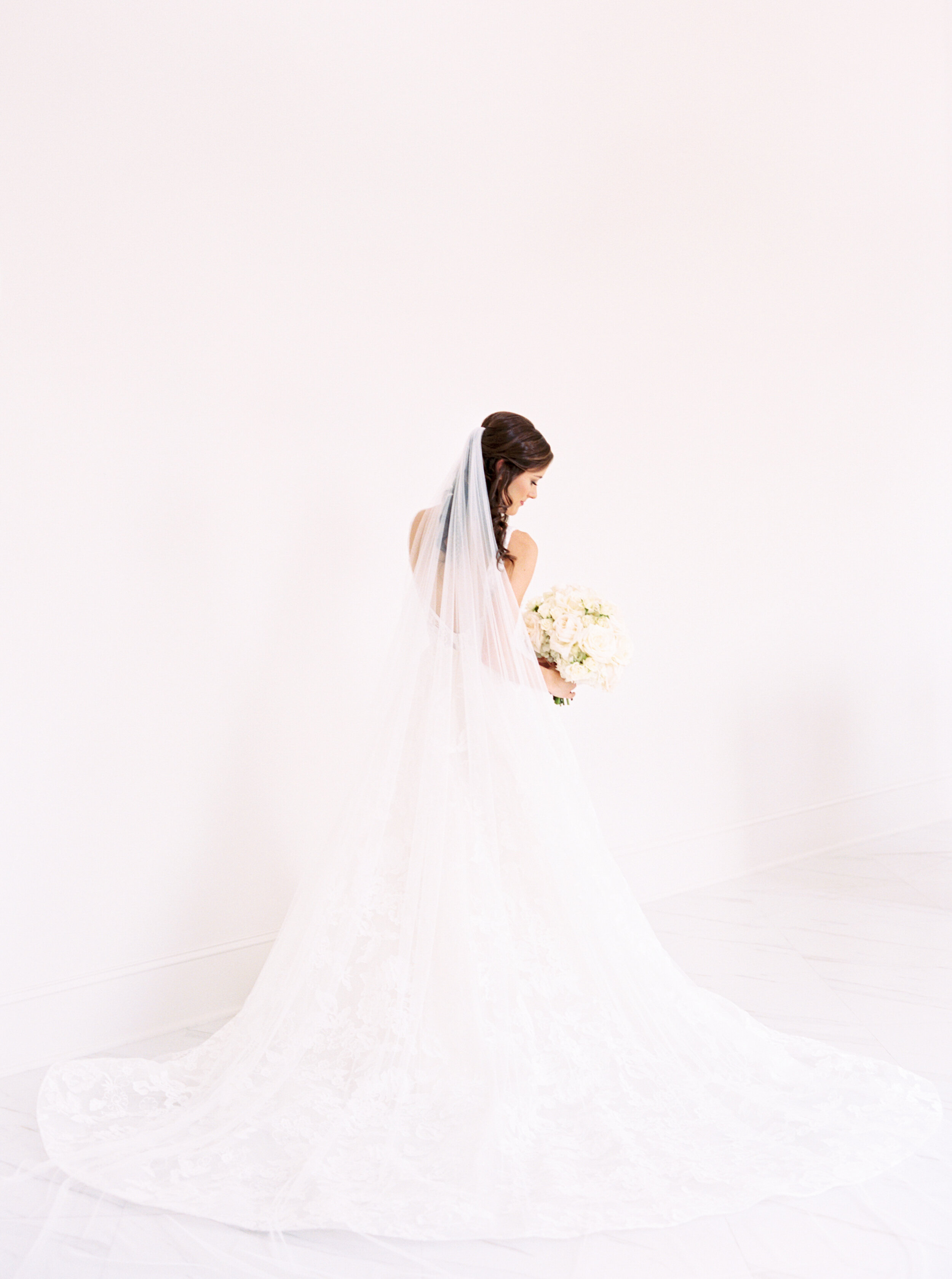 classic timeless wedding dress bridal portraits