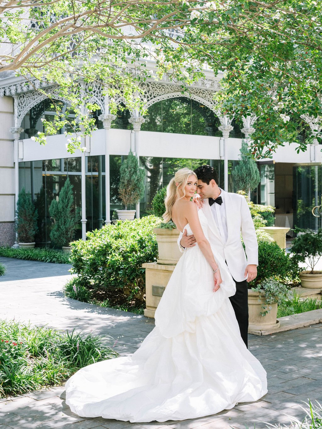 classic all white wedding dallas