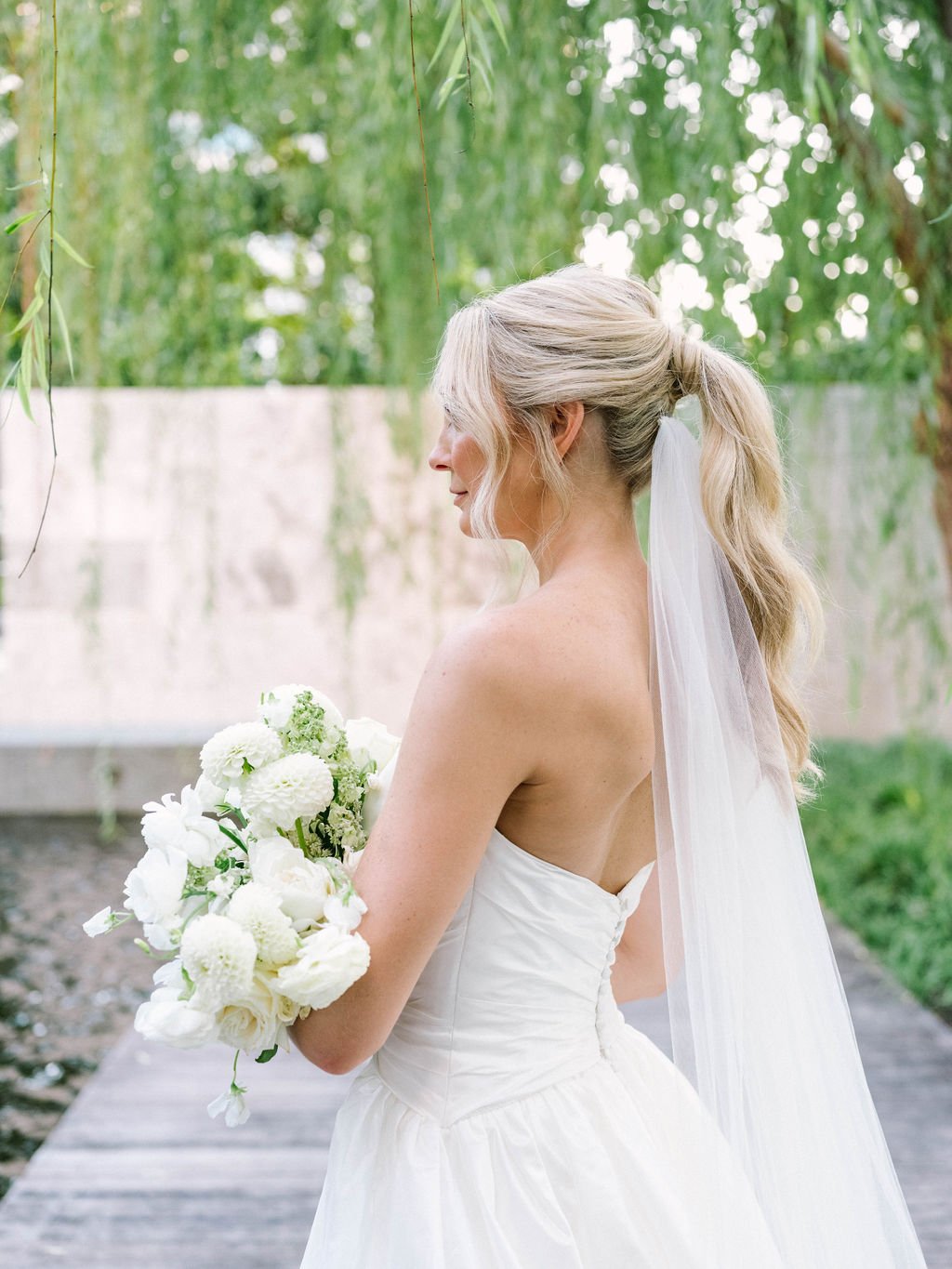 wedding hair bridal ponytail inspiration