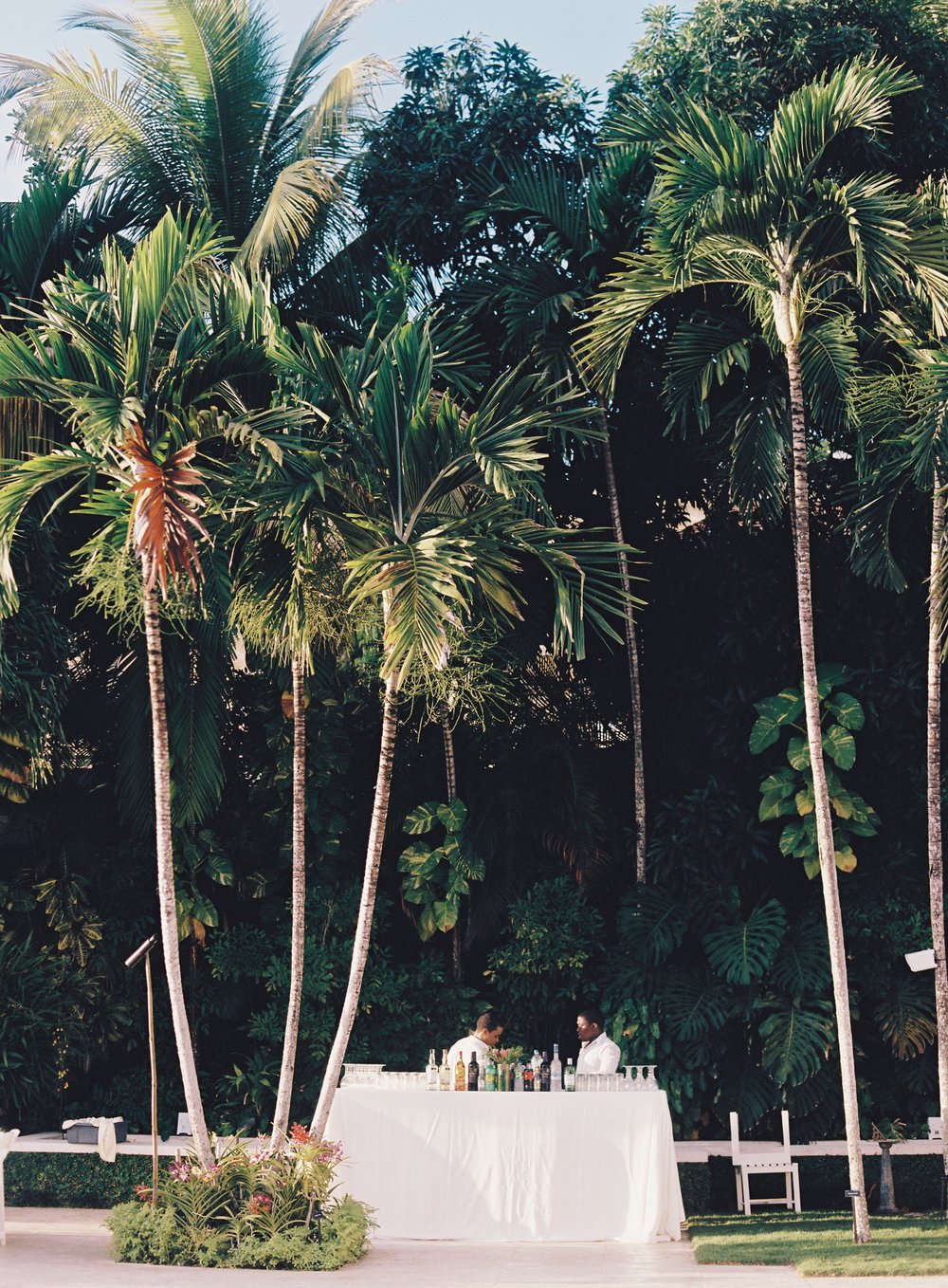 tropical wedding rehearsal dinner