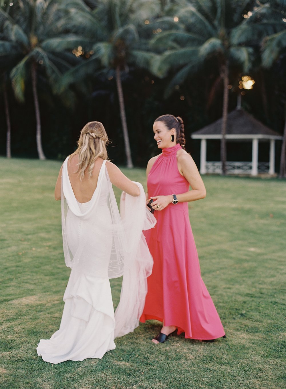 colorful wedding guest dress
