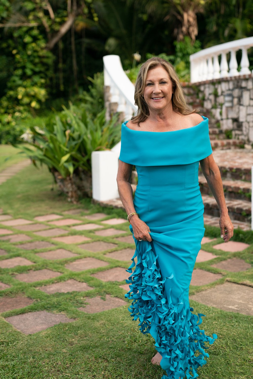 tropical mother of the bride dress