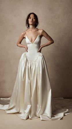 drop waist wedding ballgown wedding trend 2023