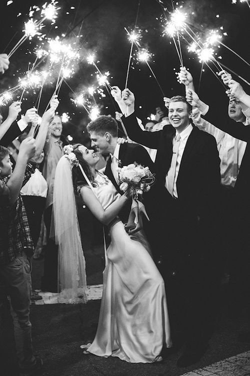 wedding sparkler exit