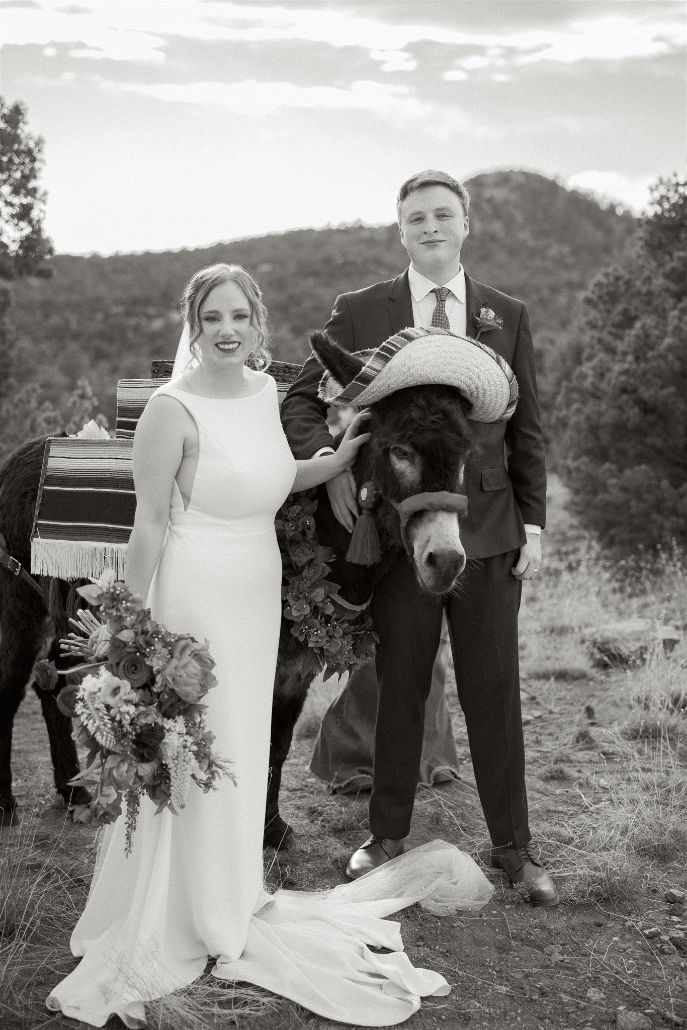 mexico wedding tequila donkey