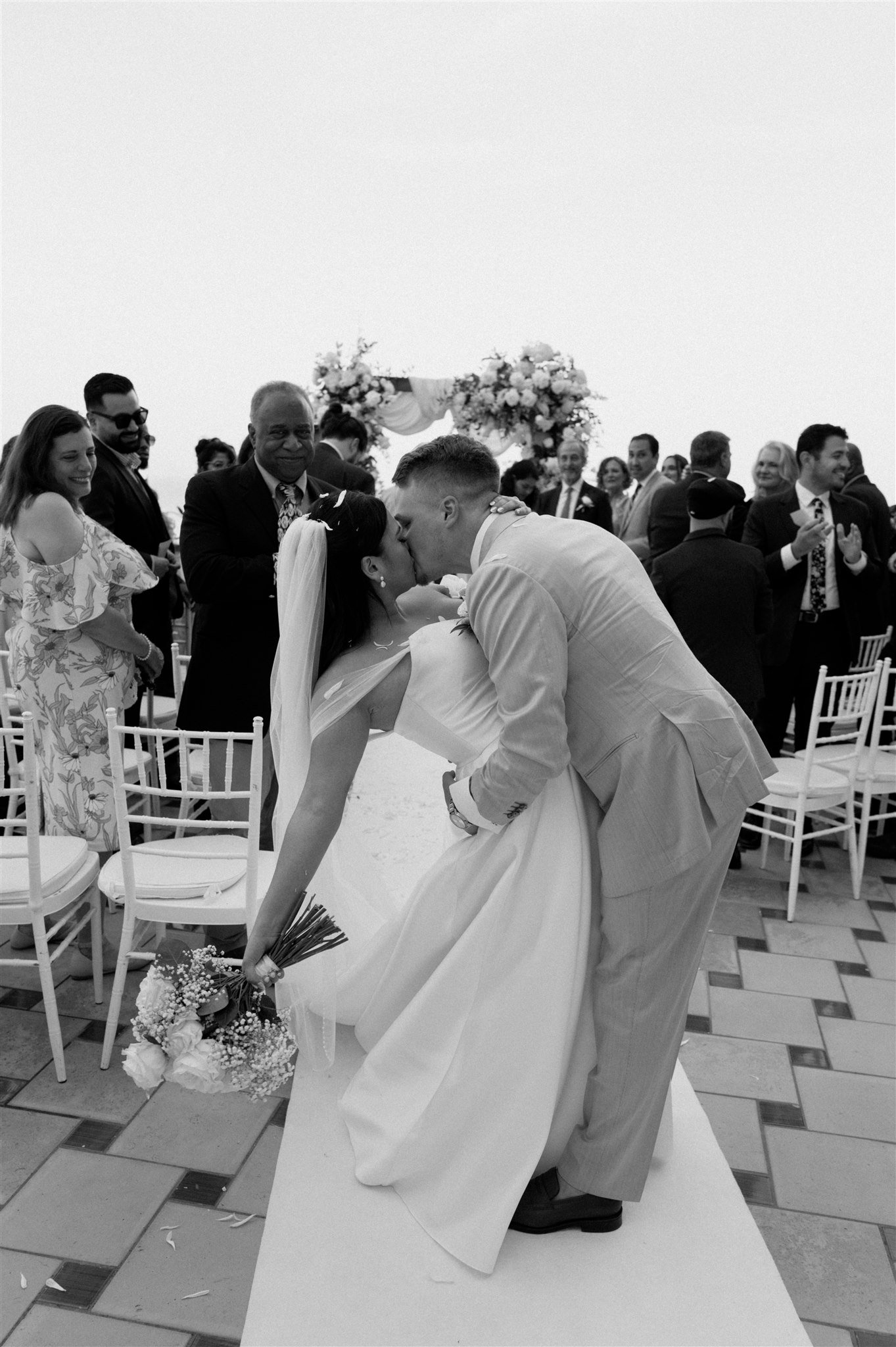 positano rooftop wedding ceremony