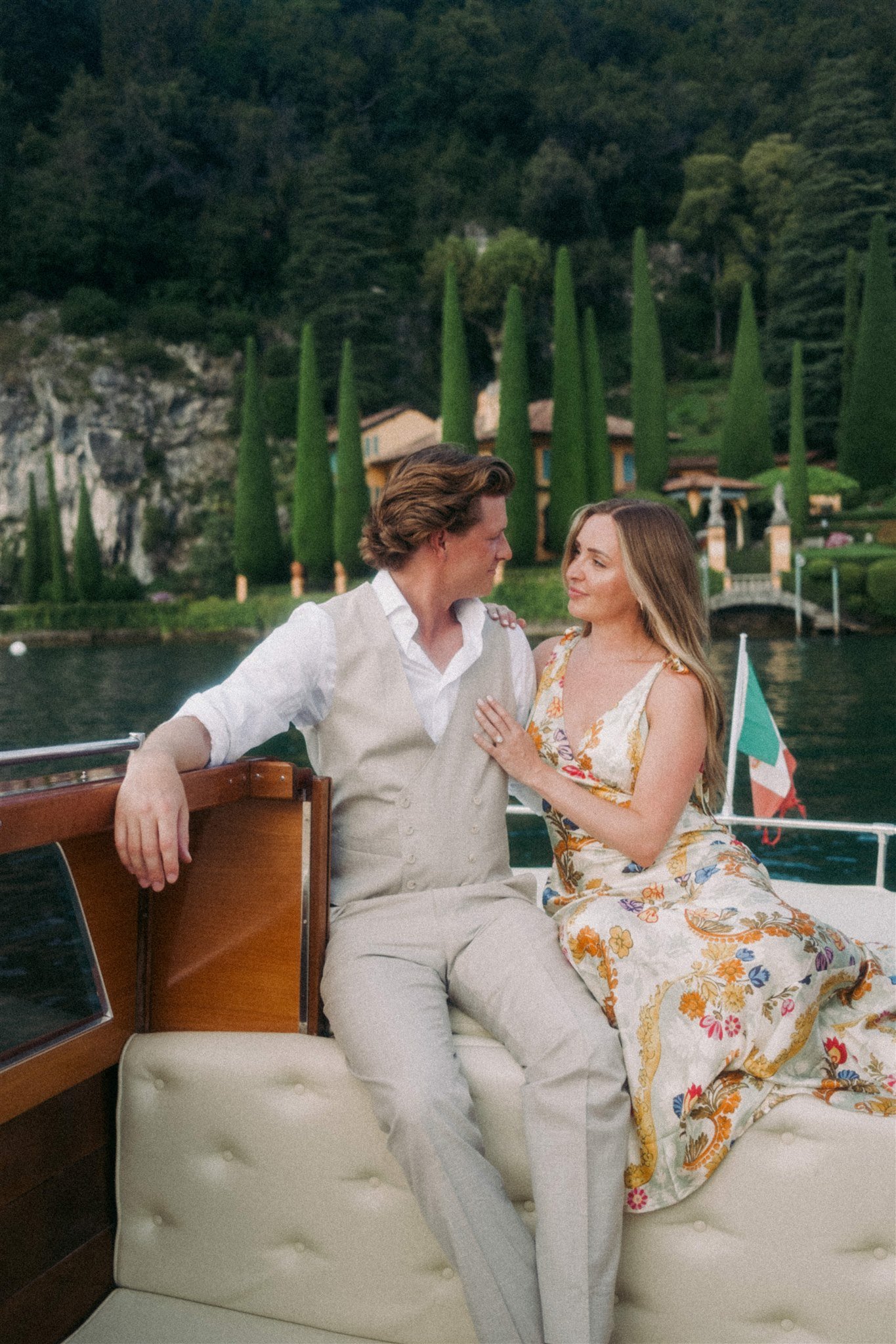 lake como varenna wedding engagement portrait session