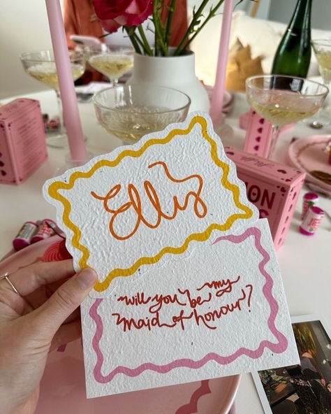 hand written wedding invitation design
