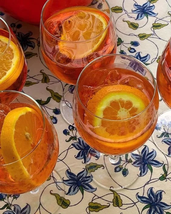 Aperol Spritz Inspired Wedding Design - Lake Como