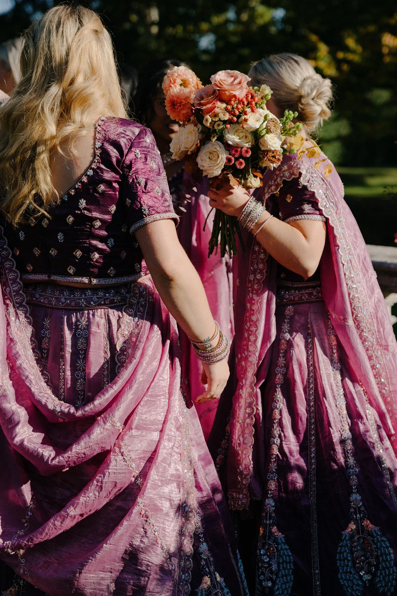 fall indian wedding tuscany