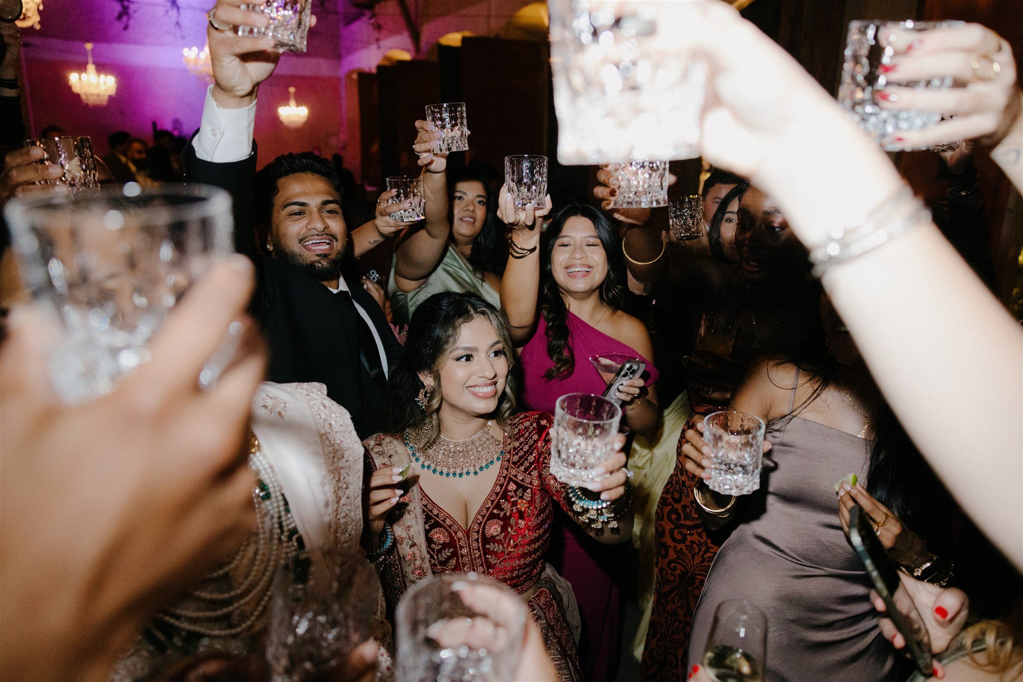 fall wedding at villa grabau reception