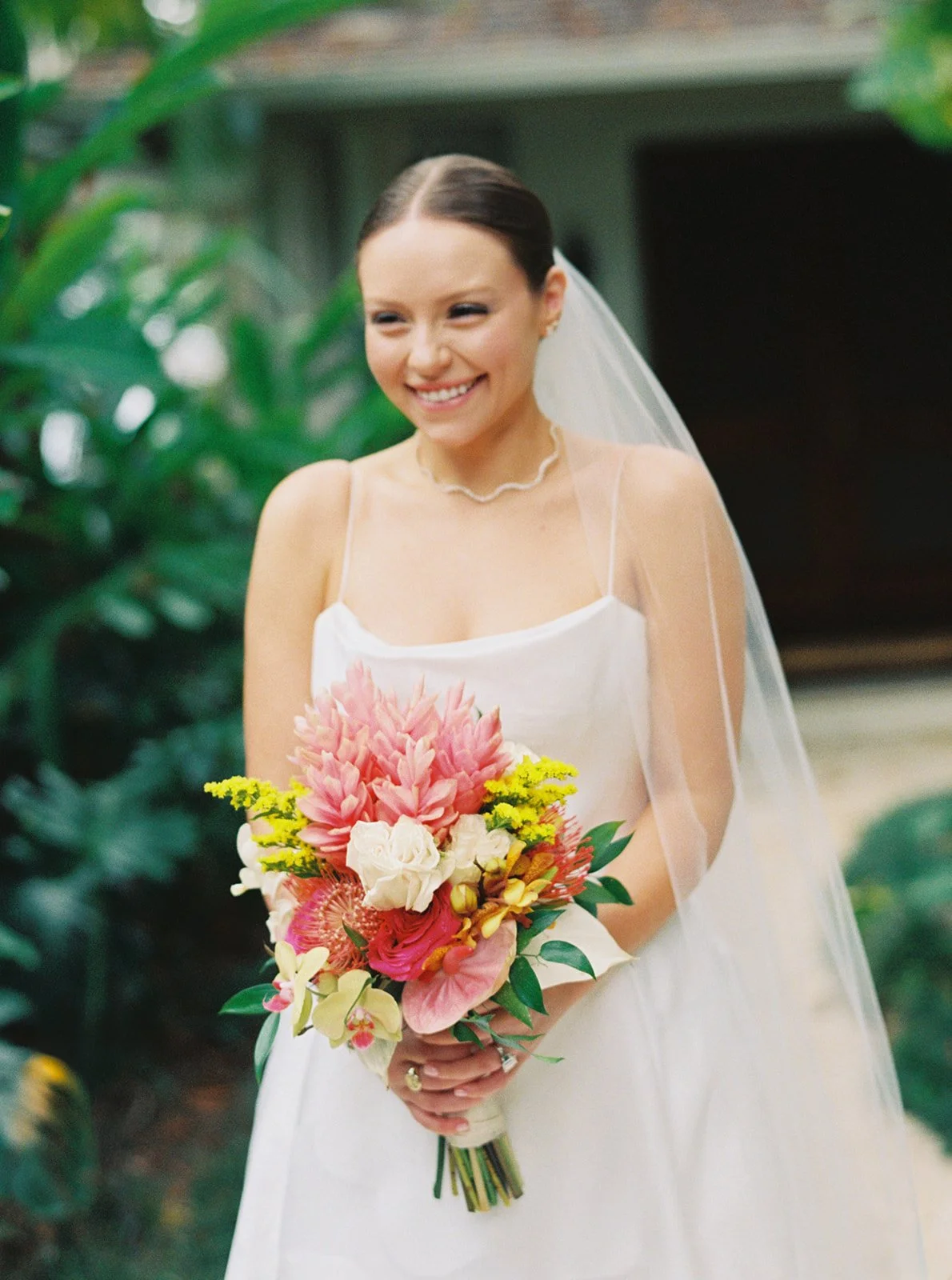 bridal portraits tropical wedding jamaica 