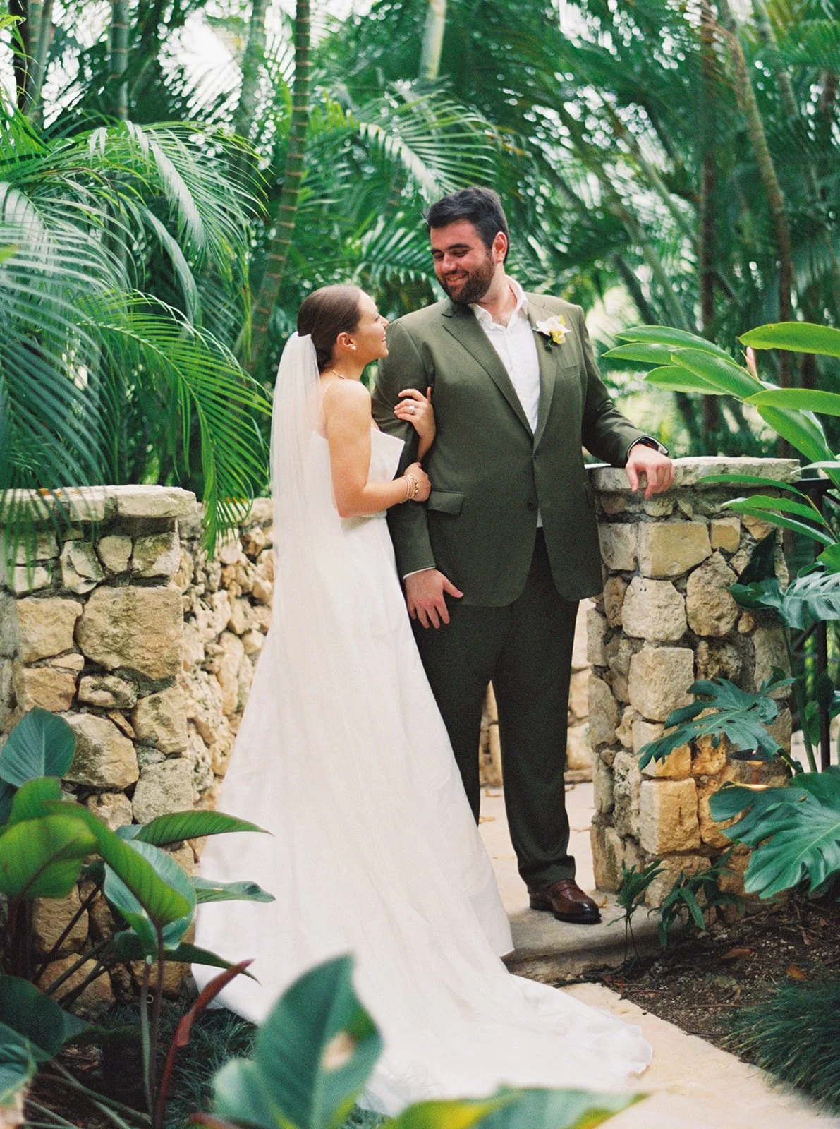 jamaica wedding bride and groom portraits film
