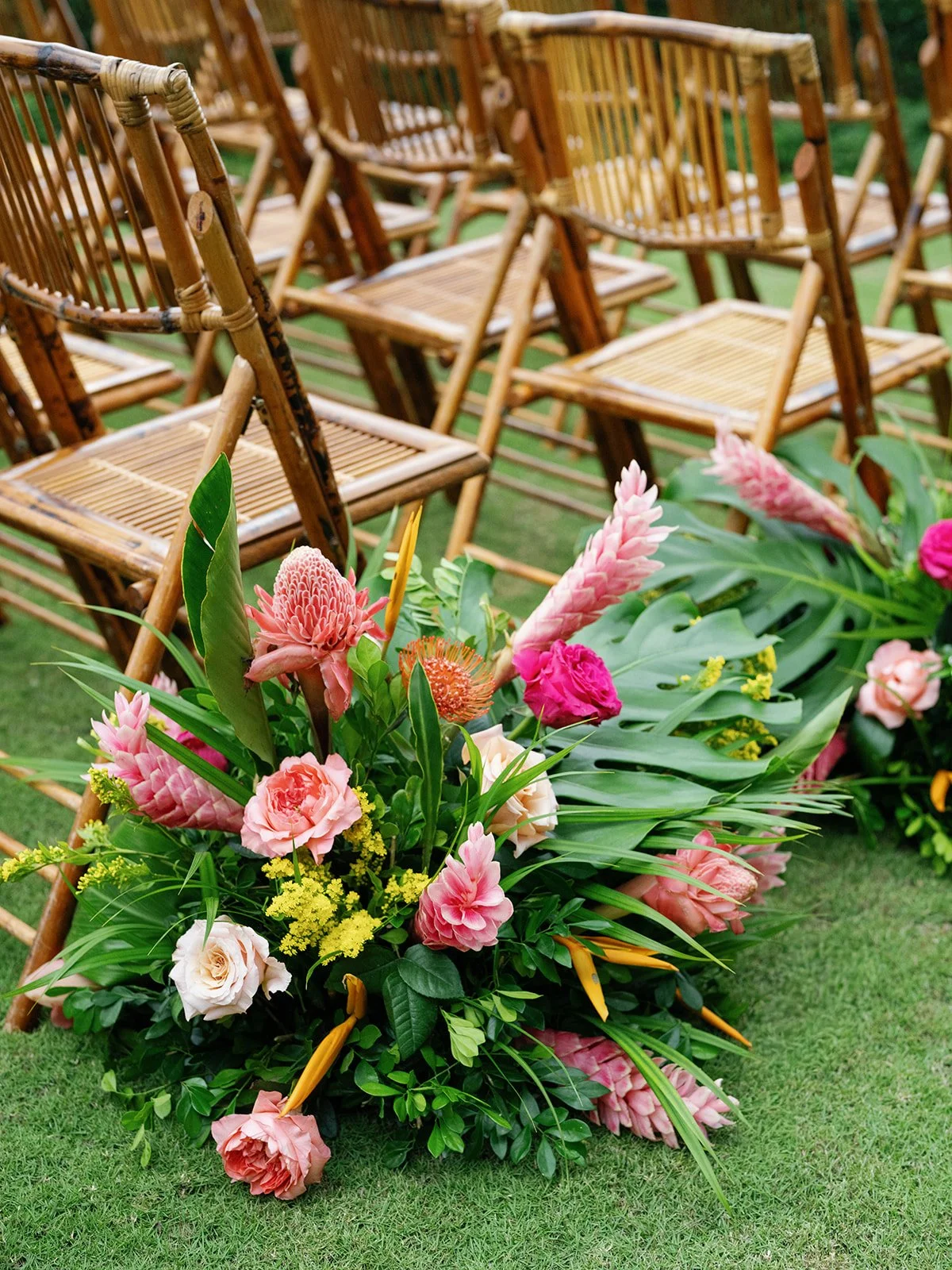 jamaica wedding tropical wedding ceremony flowers