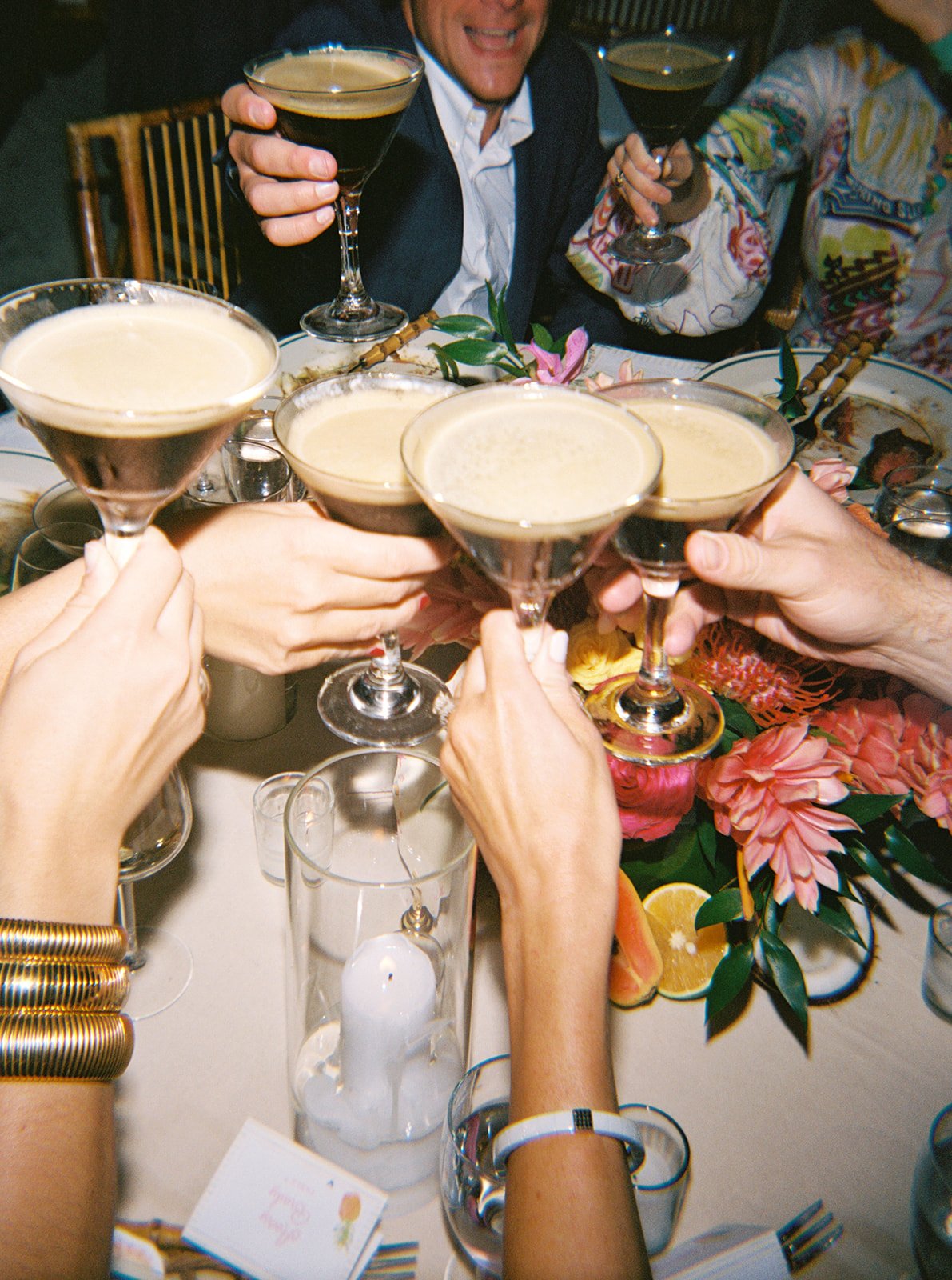 wedding reception espresso martinis