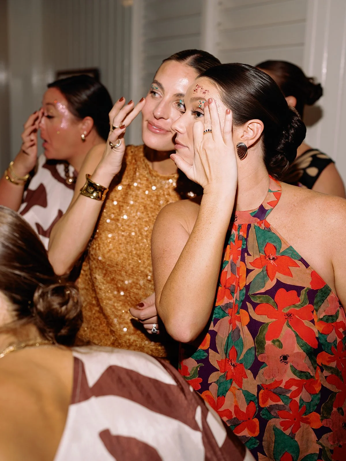 wedding reception glitter bar