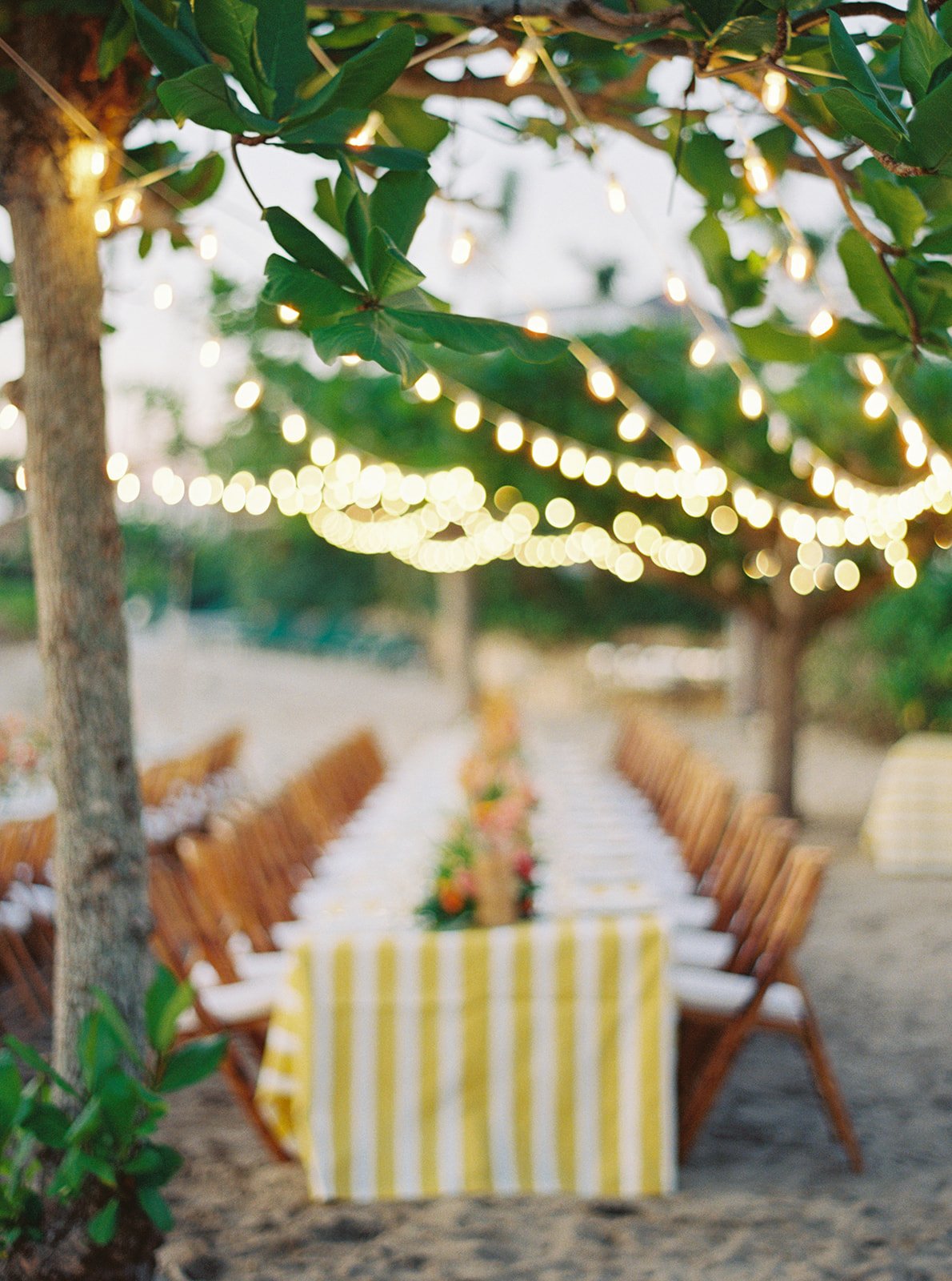 round hill resort rehearsal dinner on the beach