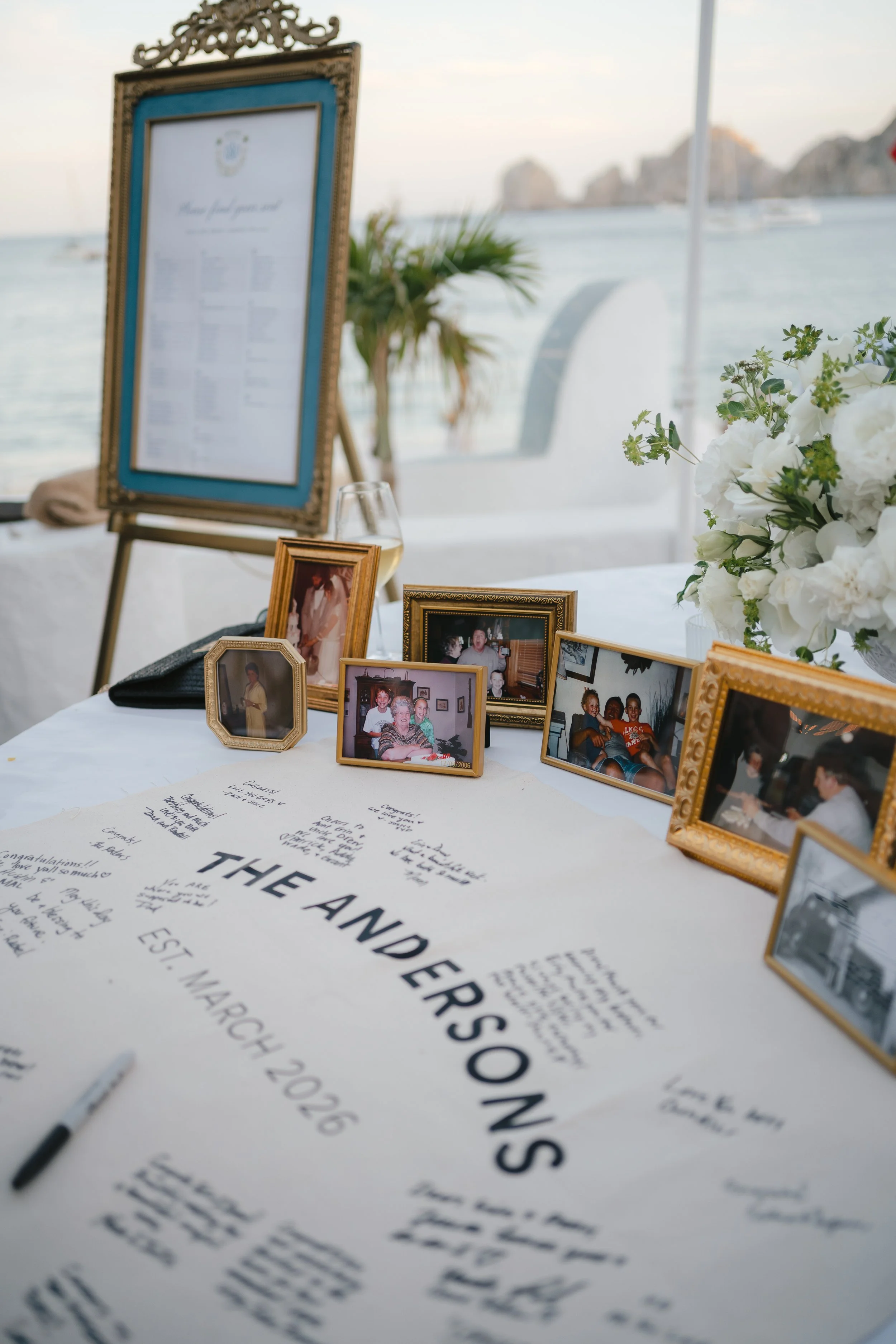 destination wedding guest book