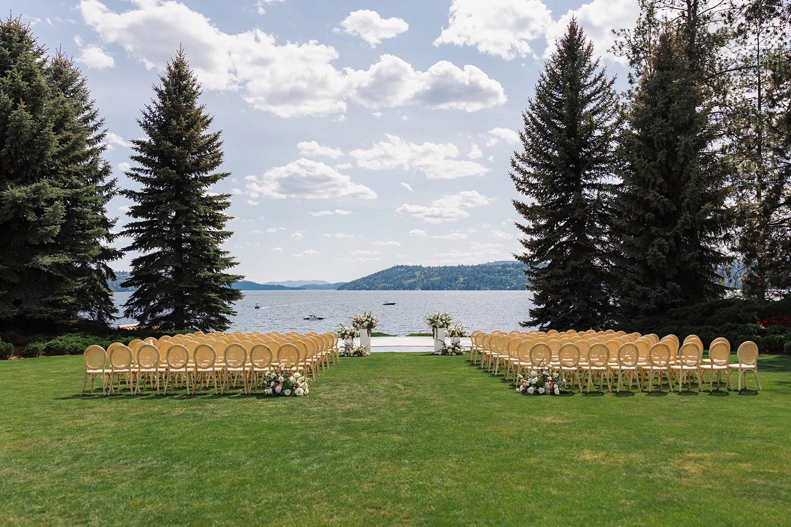 coeur d'alene resort wedding ceremony