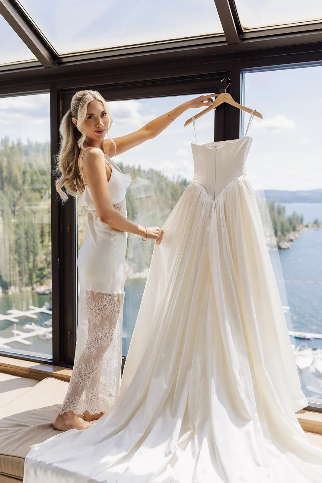 danielle frankel wedding dress summer wedding
