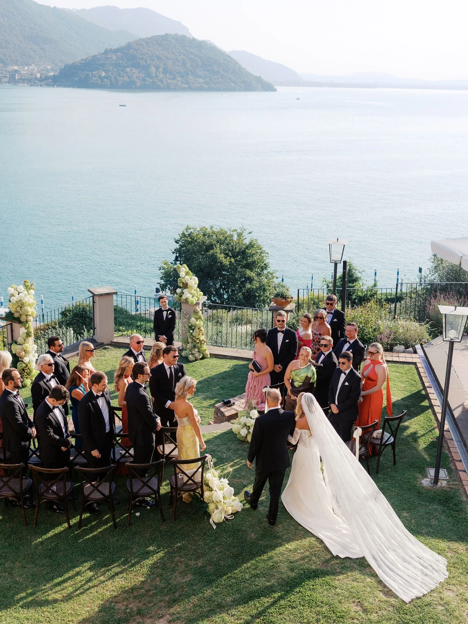 lake iseo summer outdoor wedding
