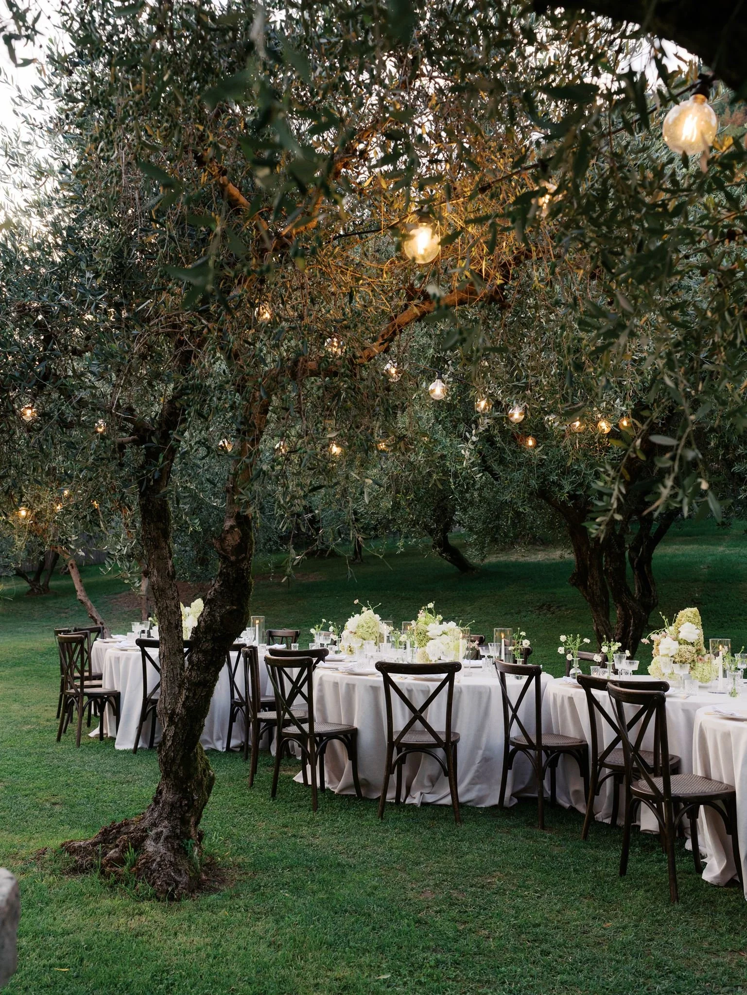 outdoor lake wedding reception