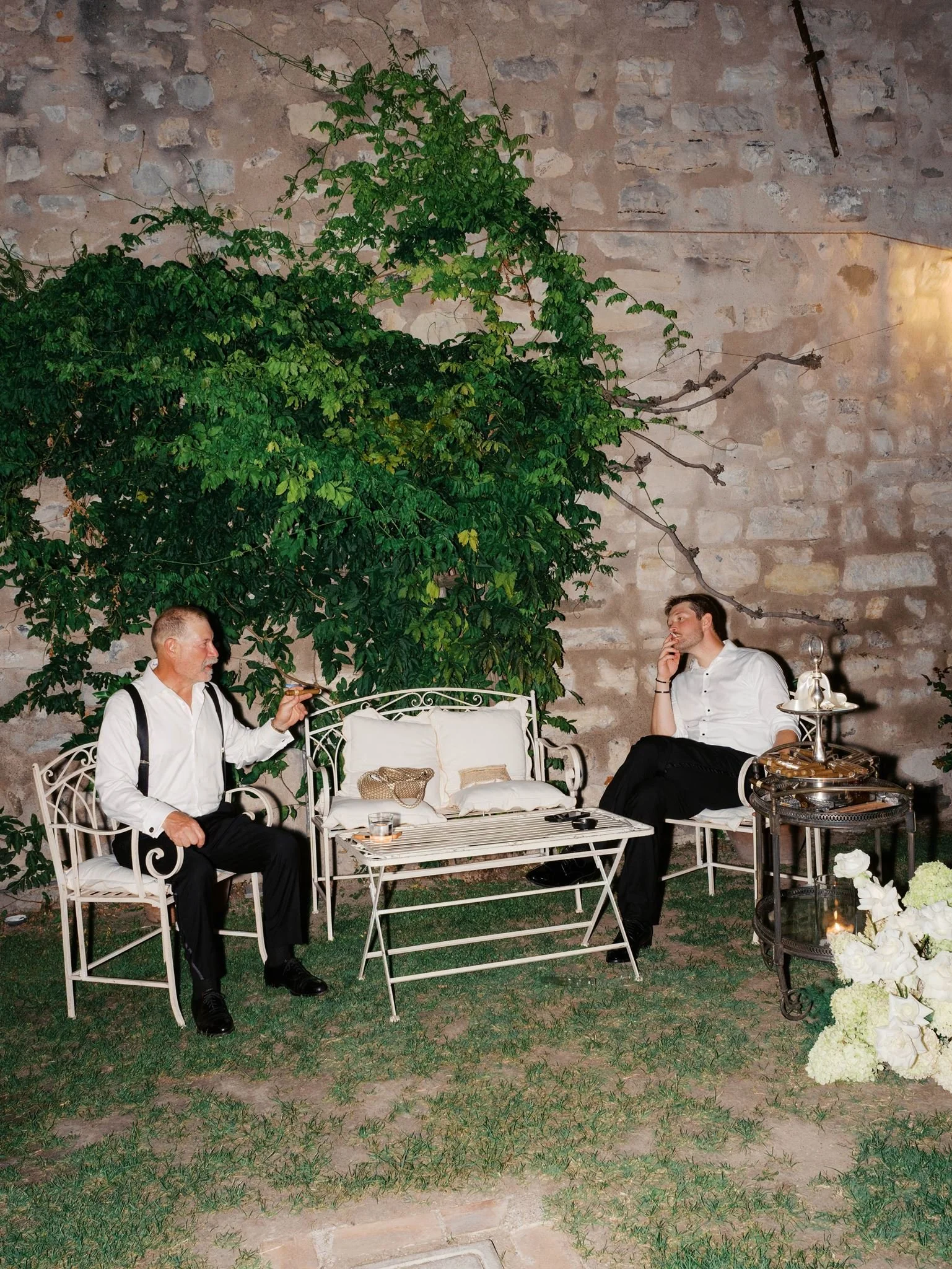 late night wedding cigar bar