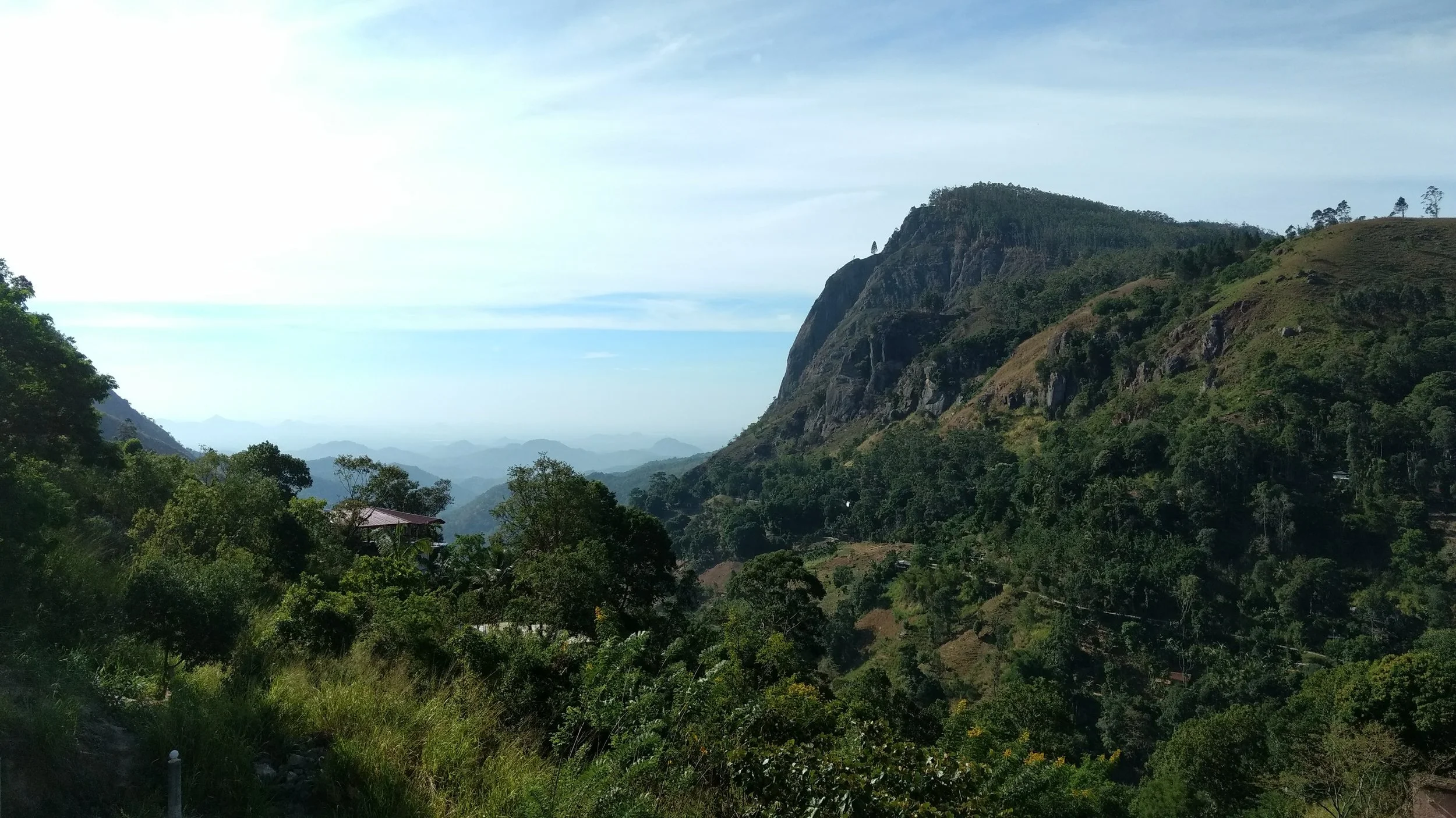 Ella Rock in Ella, Sri Lanka.