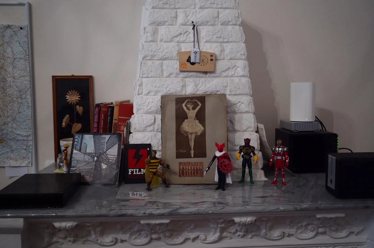 Dani's little toy collection can certainly lift our spirits during a long work day. 