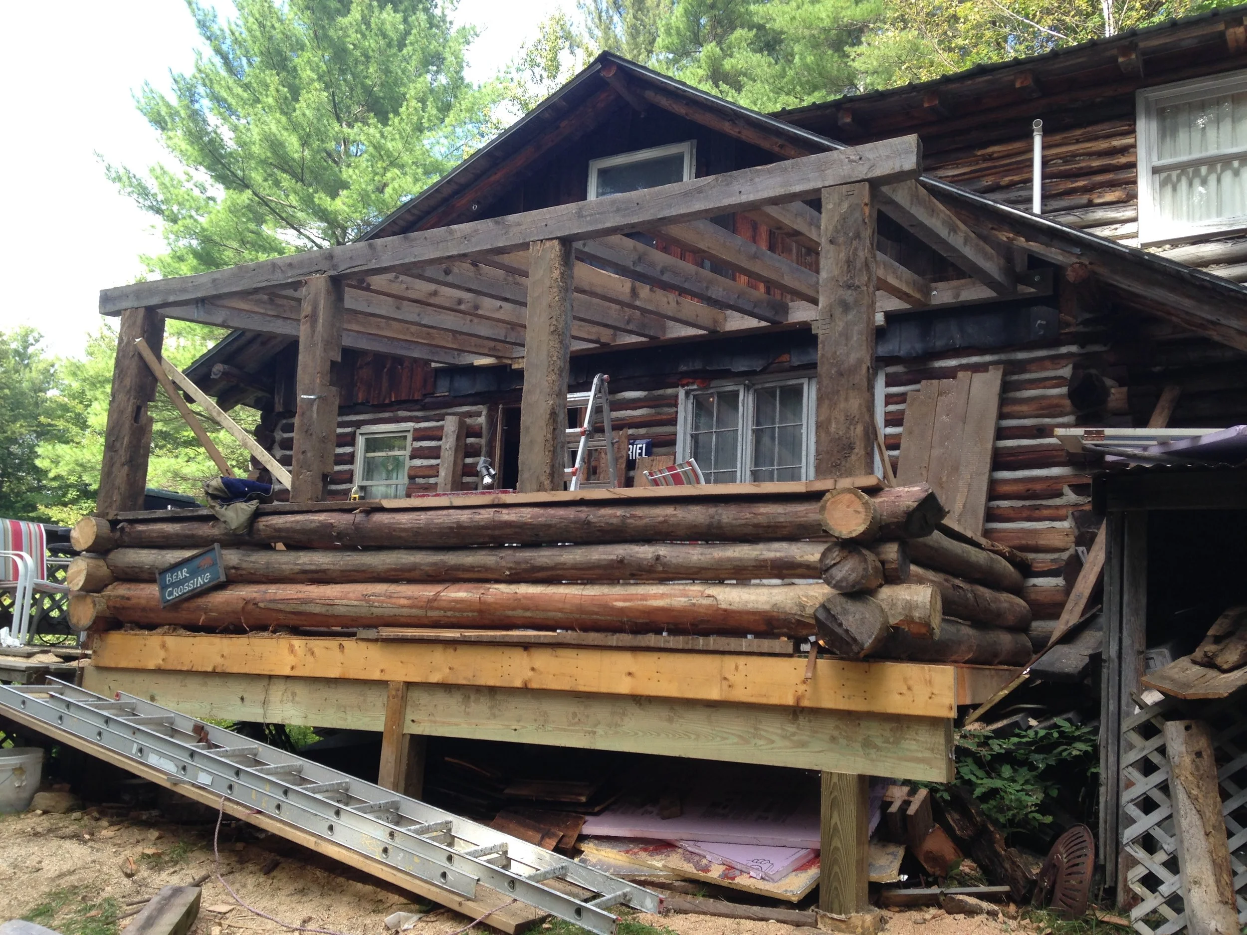 New front porch being added. 
