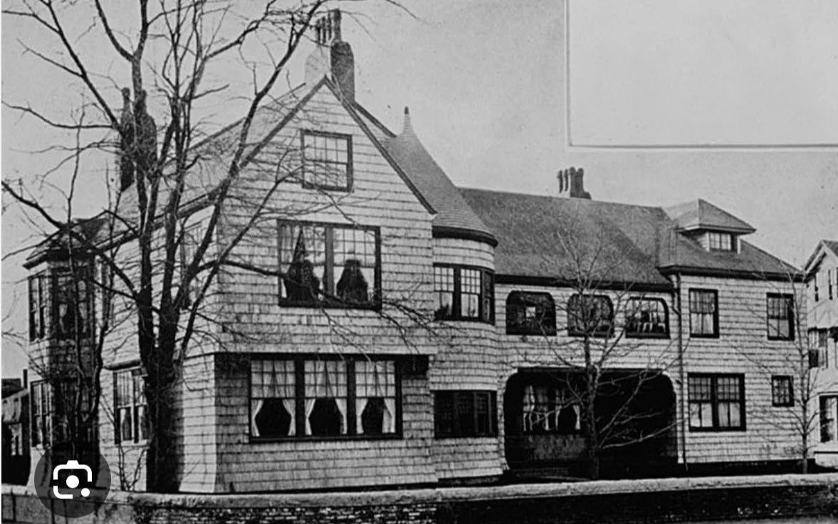Gallery windows, in their original setting, the Gallery of the Mary Fiske Stoughton House in Cambridge, MA.