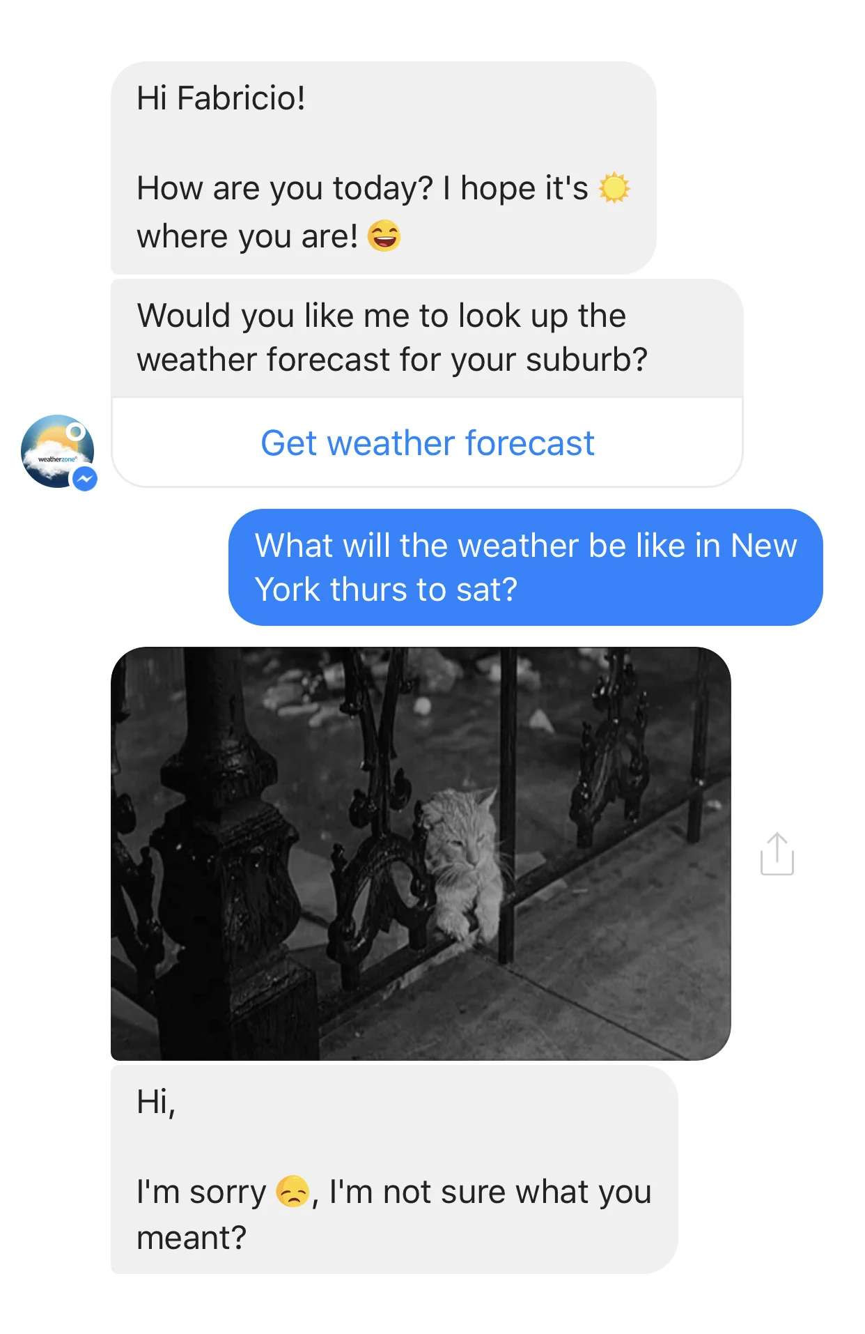 I hope it's sunny where you are